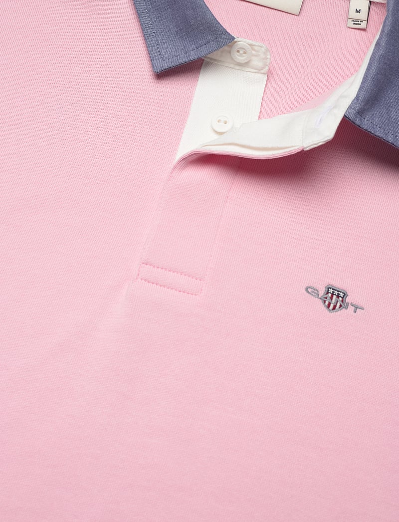 GANT - REG CHAMBRAY HEAVY RUGGER - langærmede poloer - california pink - 2