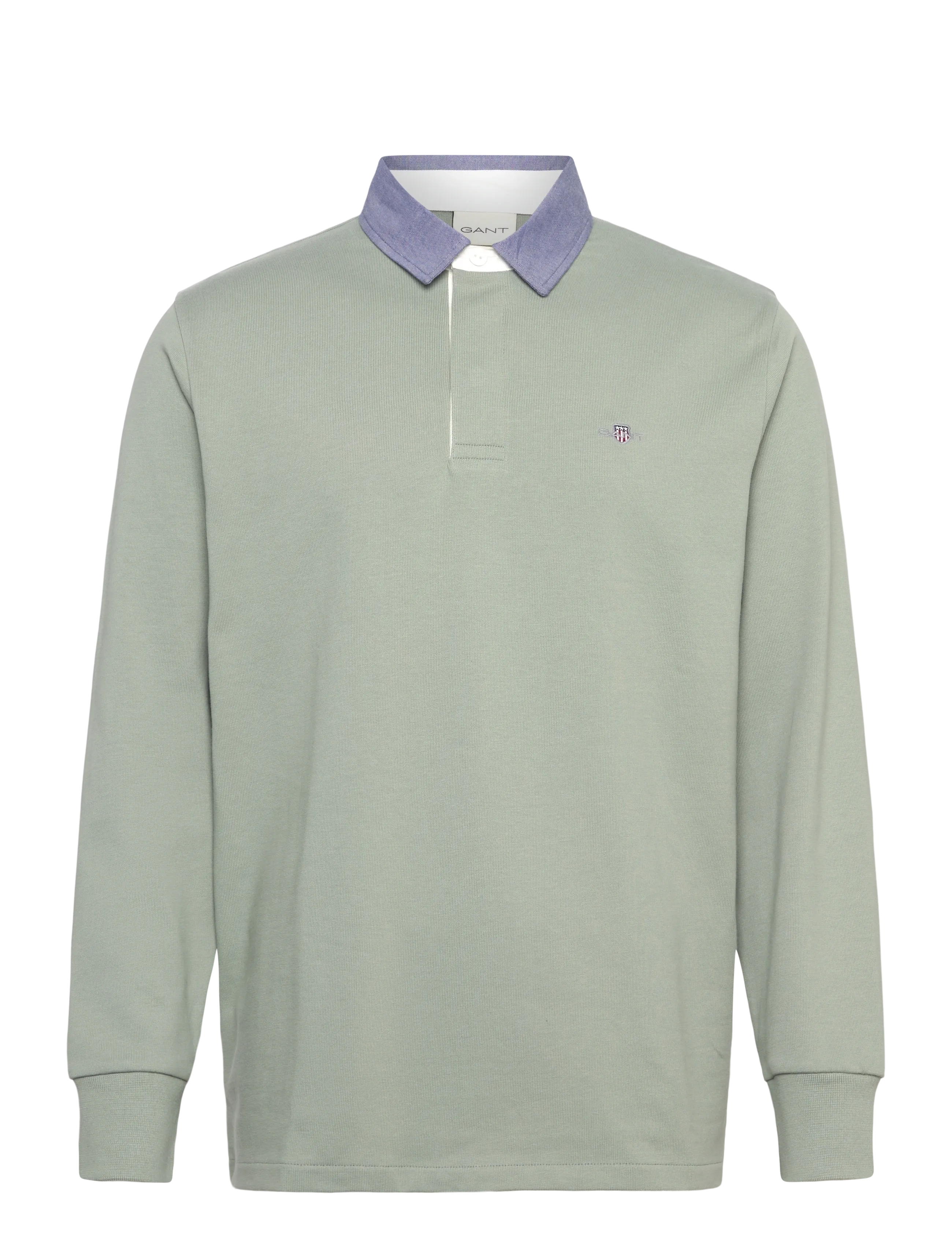 Gant Classic Heavy Rugger - Polosärgid - CERAMIC GREY / green