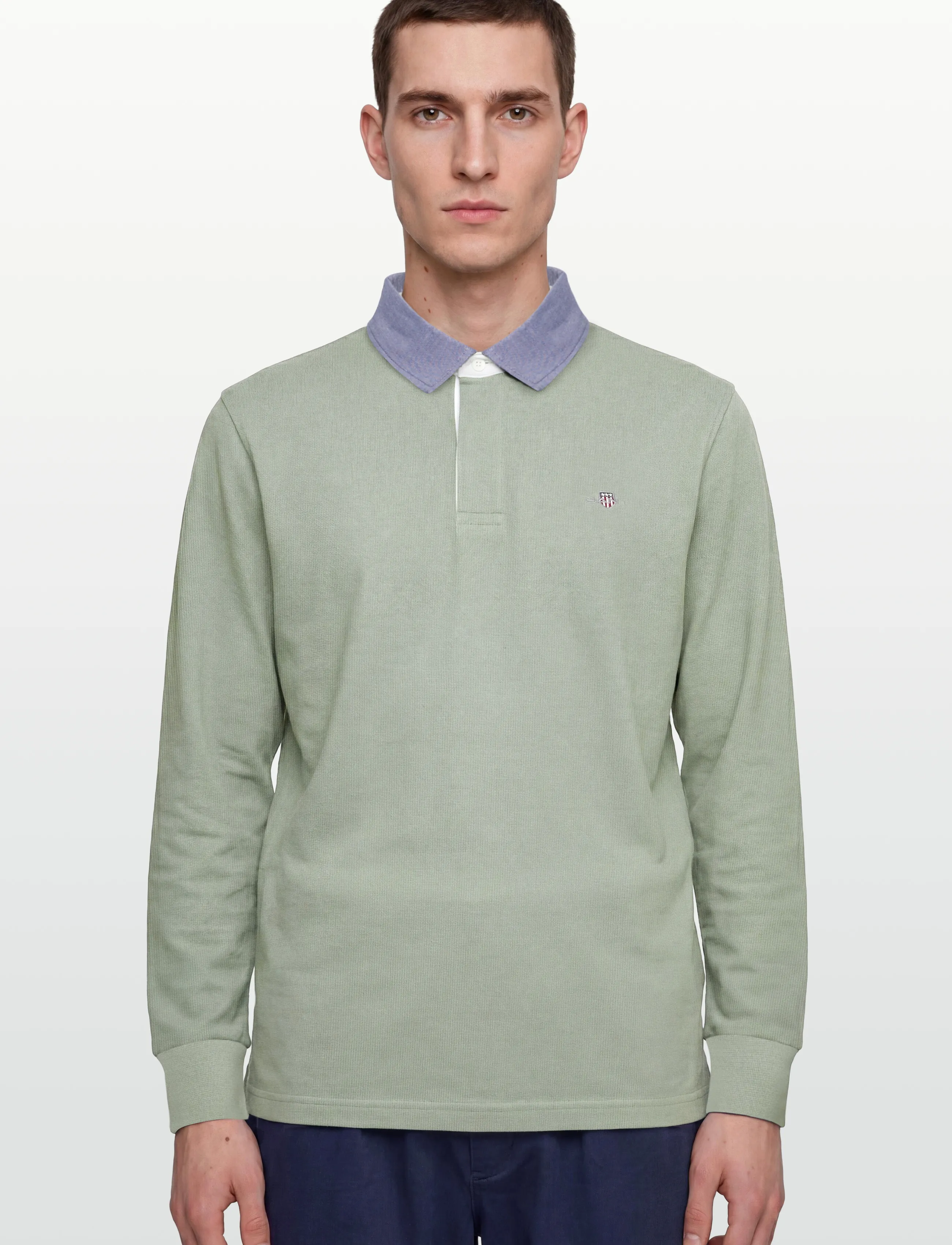Gant - Classic Heavy Rugger - long-sleeved polos - ceramic grey - 3