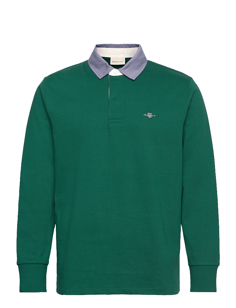 Gant - Classic Heavy Rugger - langærmede poloer - deep forest green - 0