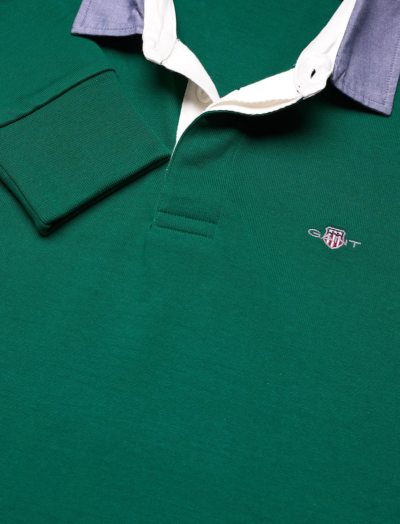 Gant - Classic Heavy Rugger - langærmede poloer - deep forest green - 2