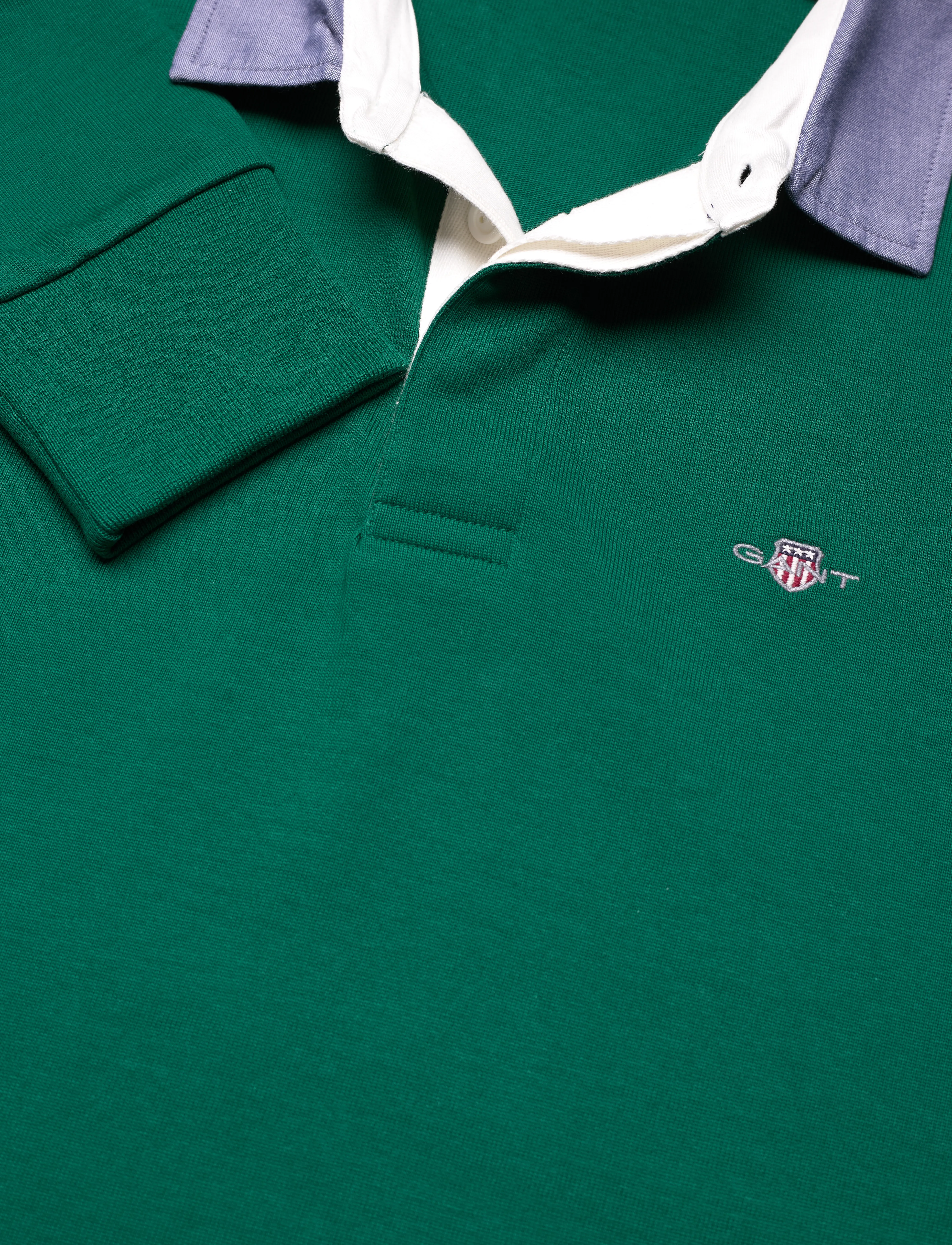 Gant - Classic Heavy Rugger - long-sleeved polos - deep forest green - 2