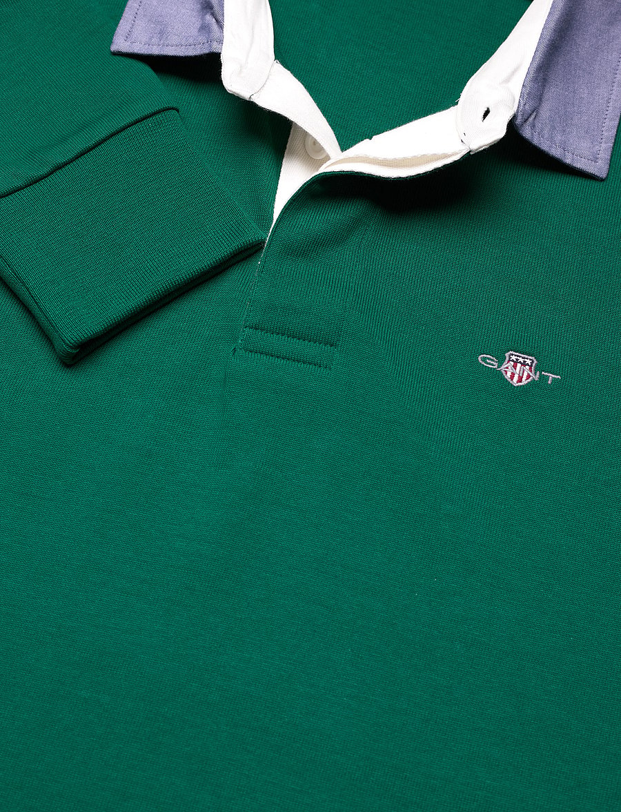 Gant - Classic Heavy Rugger - long-sleeved polos - deep forest green - 2