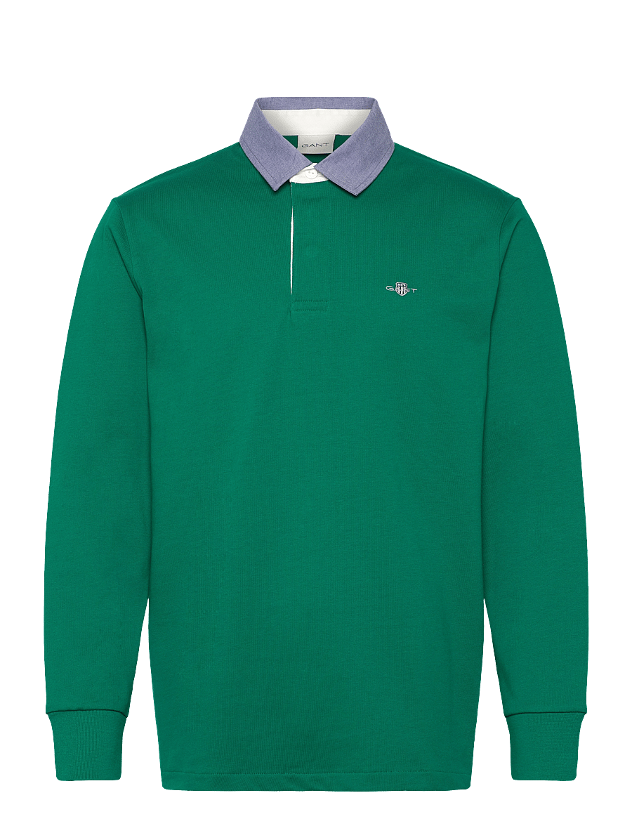 Gant - Classic Heavy Rugger - long-sleeved polos - deep green - 0