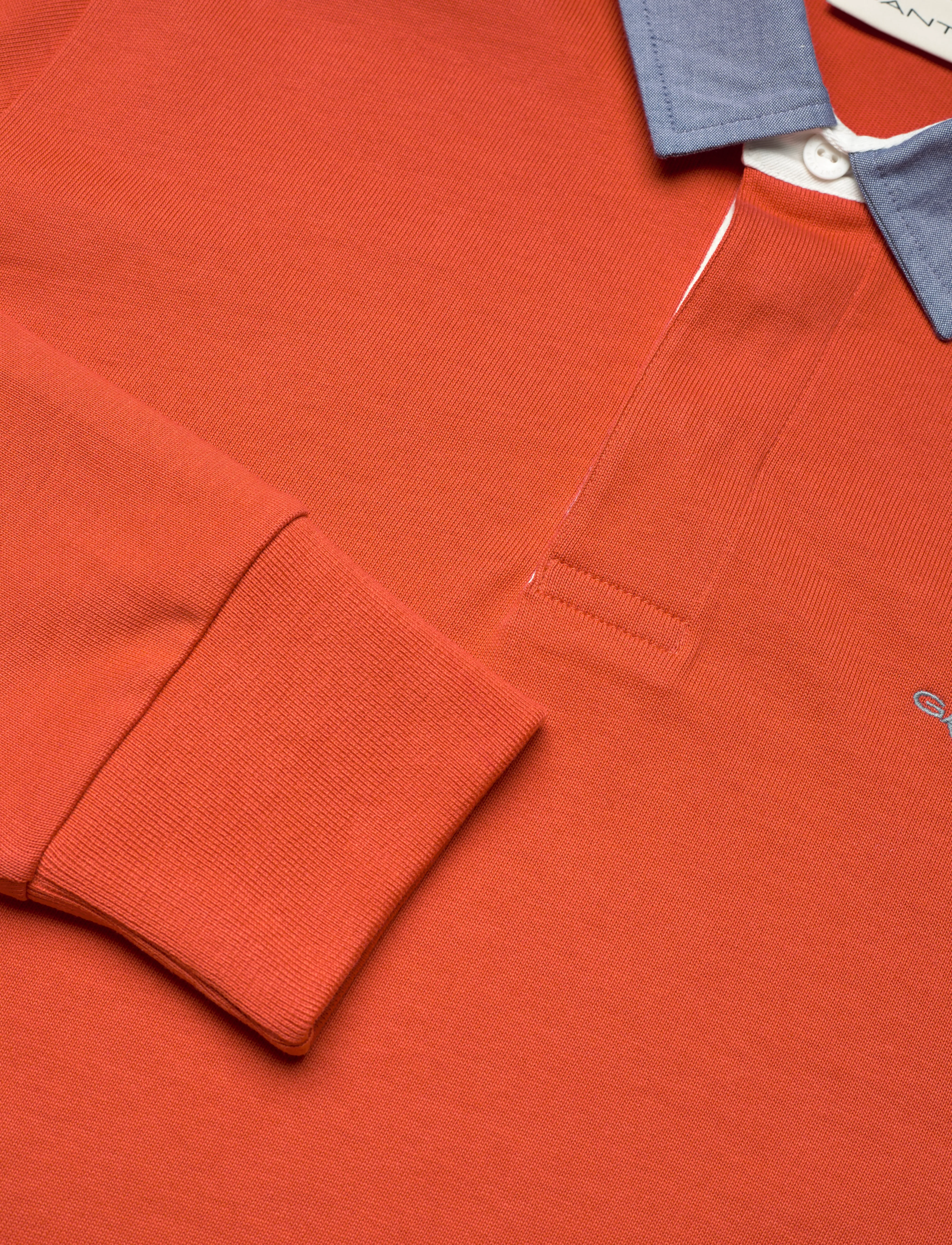 Gant - Classic Heavy Rugger - long-sleeved polos - deep orange - 2