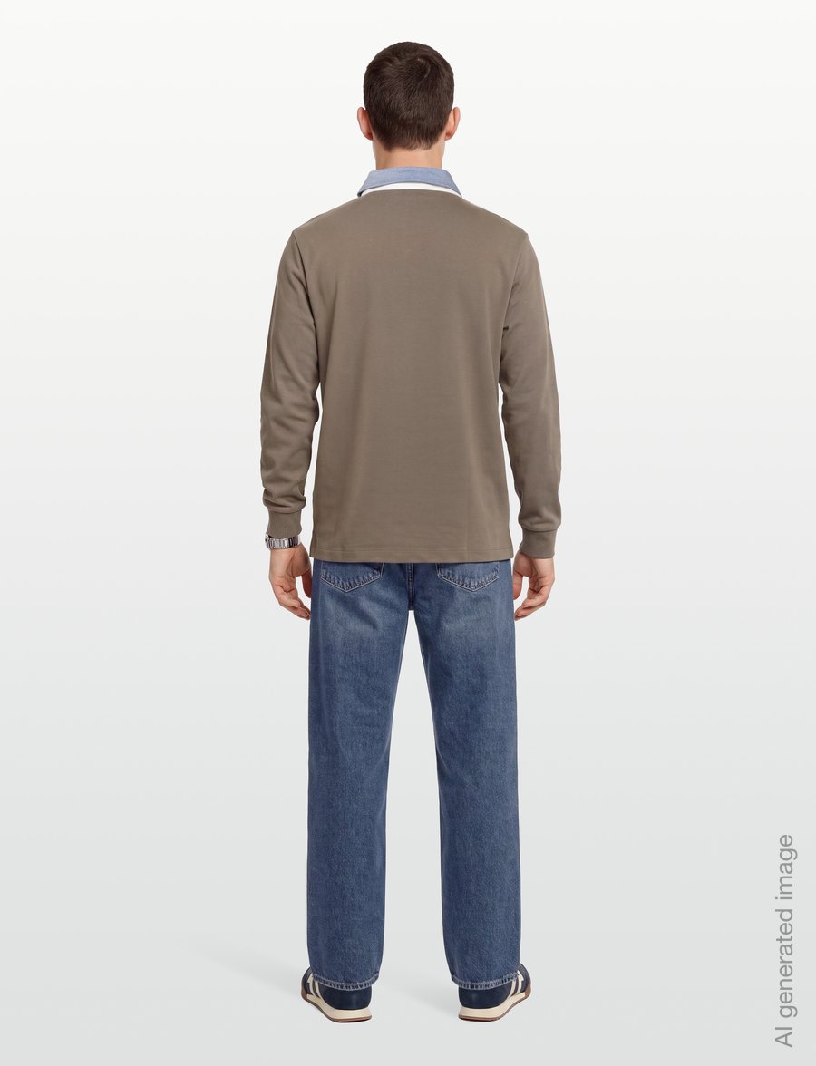 Gant - Classic Heavy Rugger - long-sleeved polos - faded taupe - 4