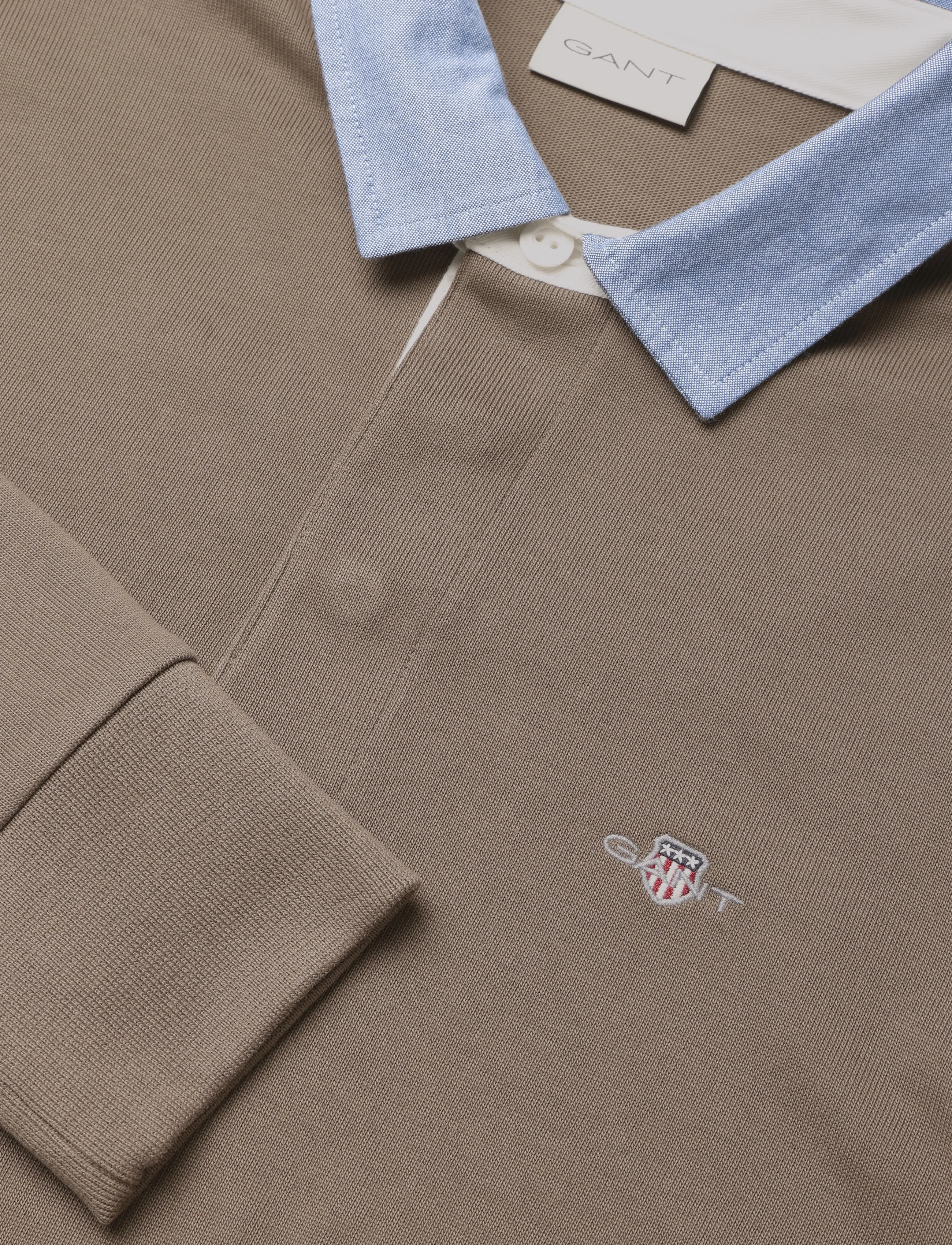 Gant - Classic Heavy Rugger - langærmede poloer - faded taupe - 2