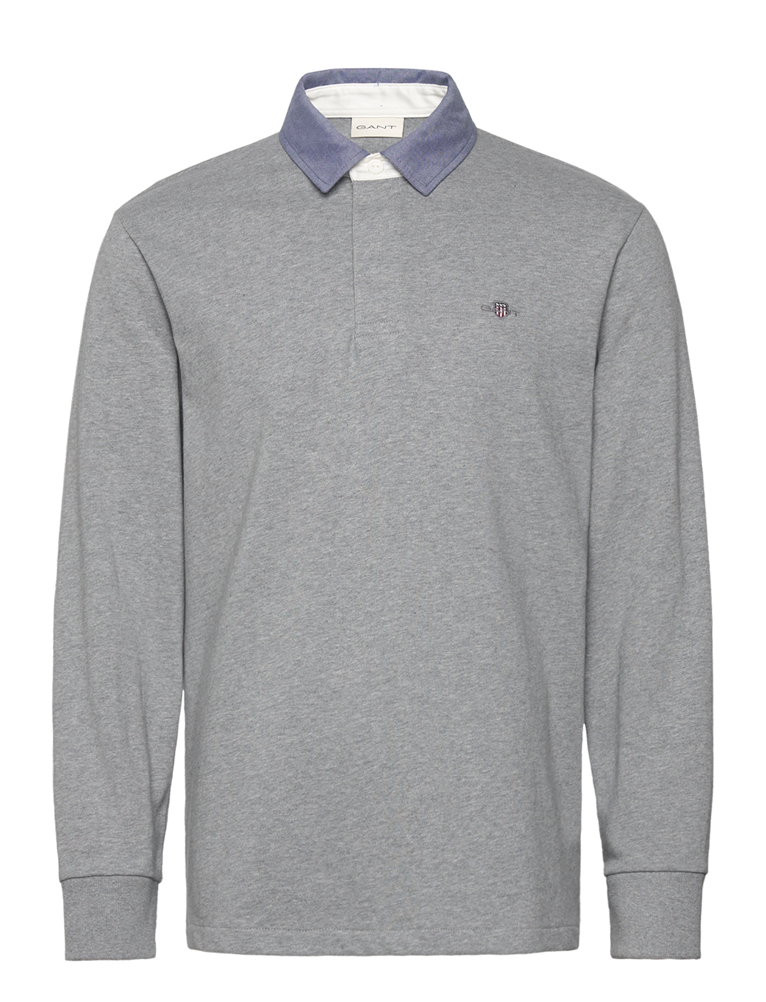 Gant - Classic Heavy Rugger - long-sleeved polos - grey melange - 1