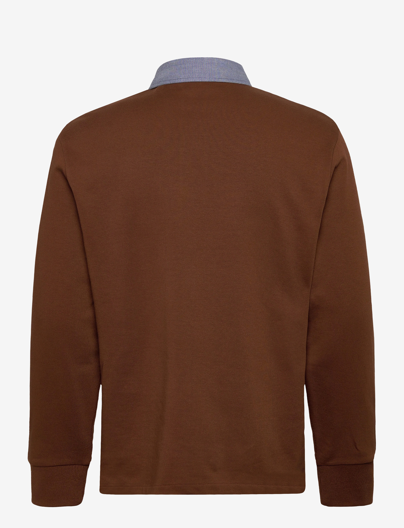 GANT - REG CHAMBRAY HEAVY RUGGER - långärmade pikéer - mahogany brown - 1