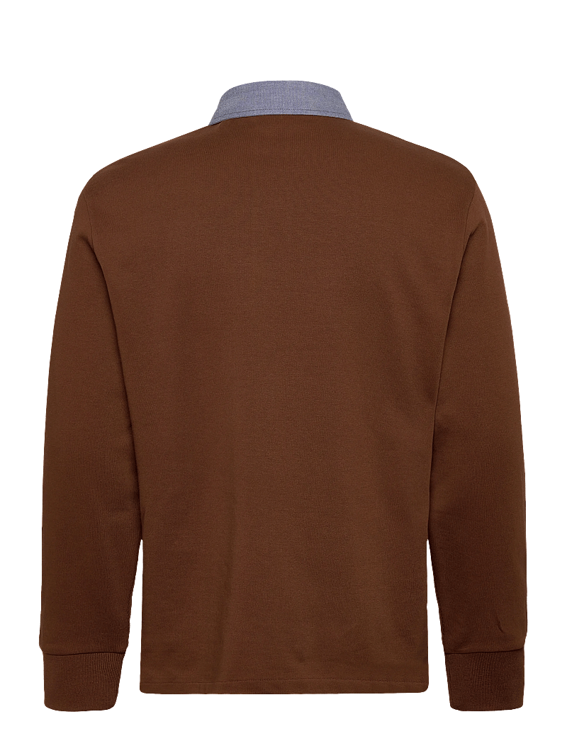 GANT - REG CHAMBRAY HEAVY RUGGER - long-sleeved polos - mahogany brown - 1