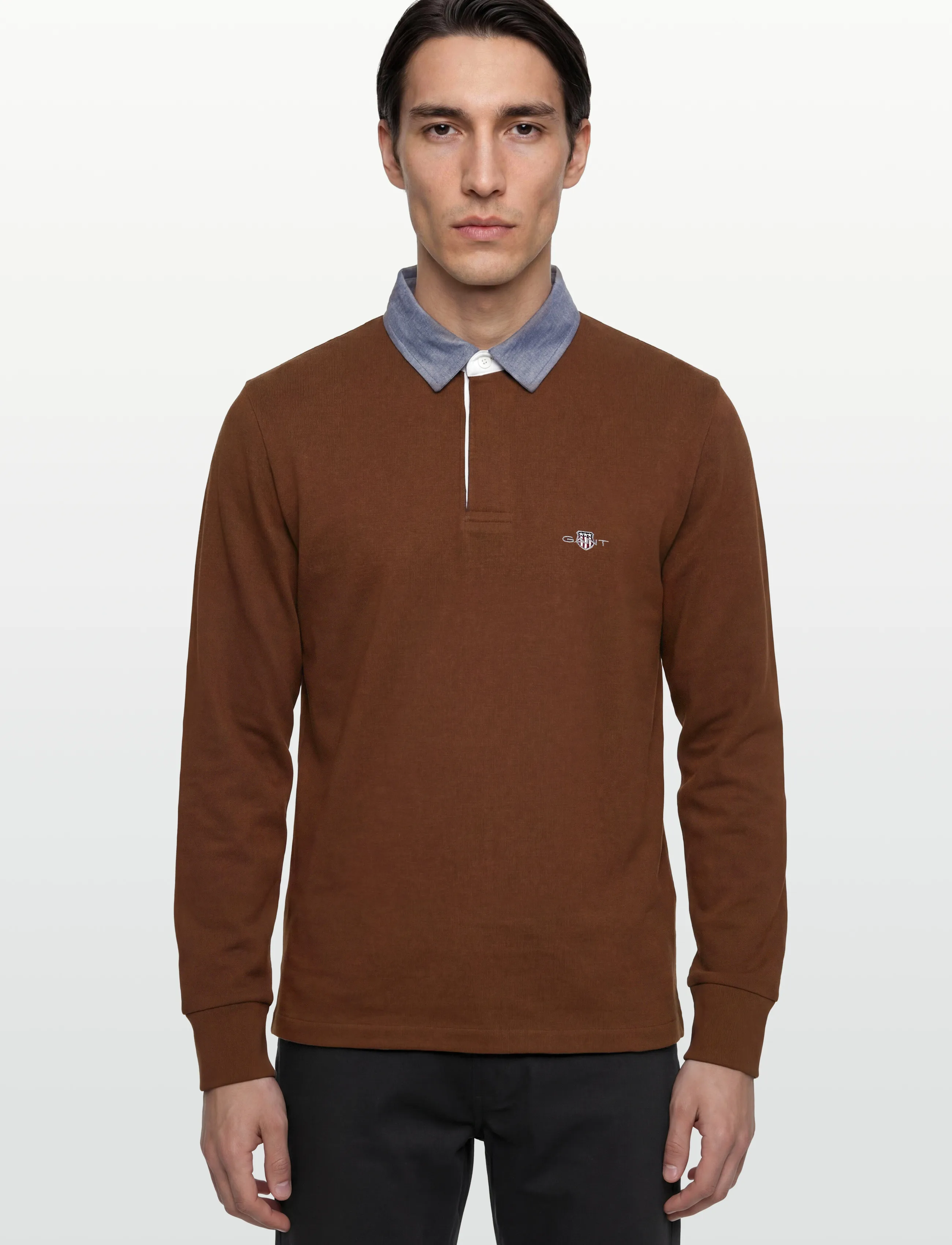 Gant - Classic Heavy Rugger - long-sleeved polos - mahogany brown - 3