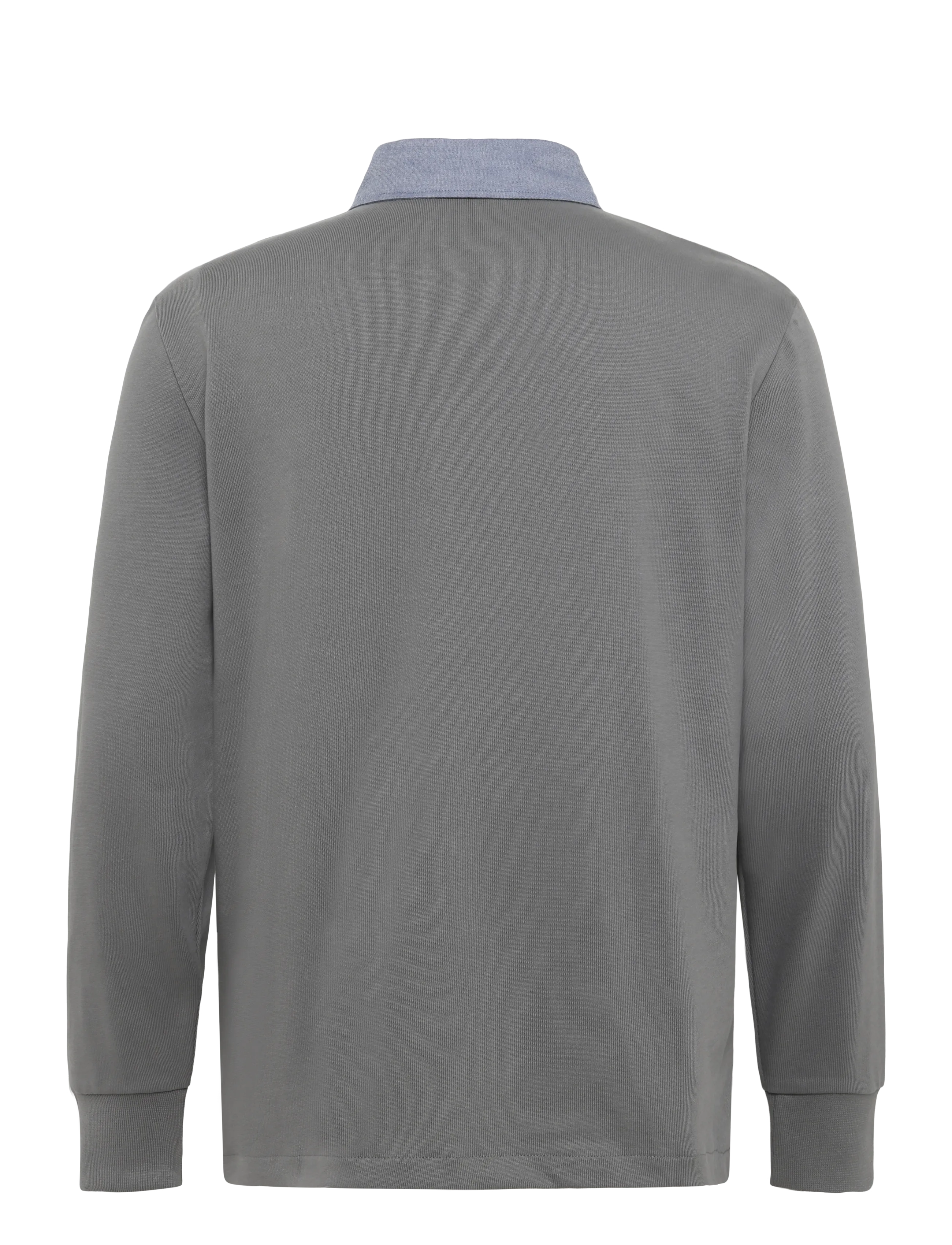 Gant - Classic Heavy Rugger - långärmade pikéer - mid grey - 1