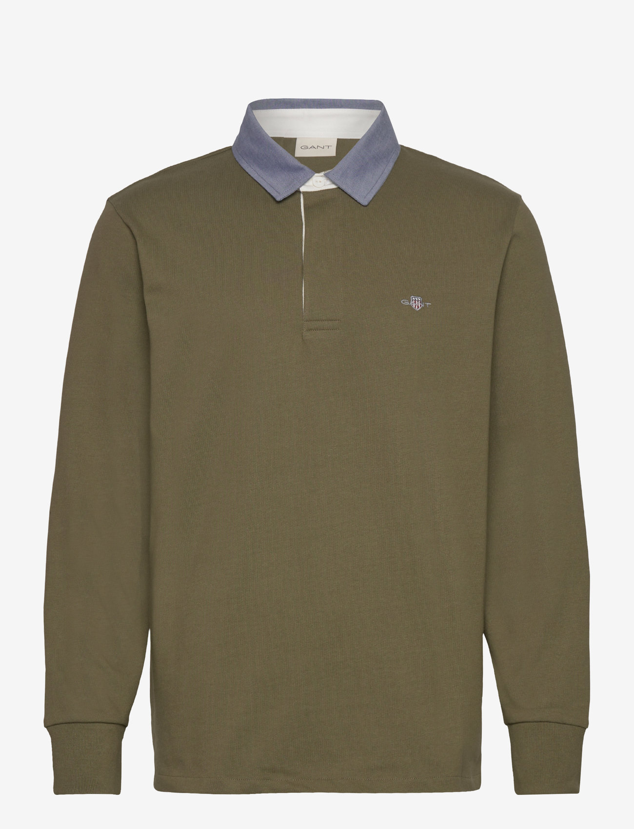 Gant - Classic Heavy Rugger - langærmede poloer - moss green - 1