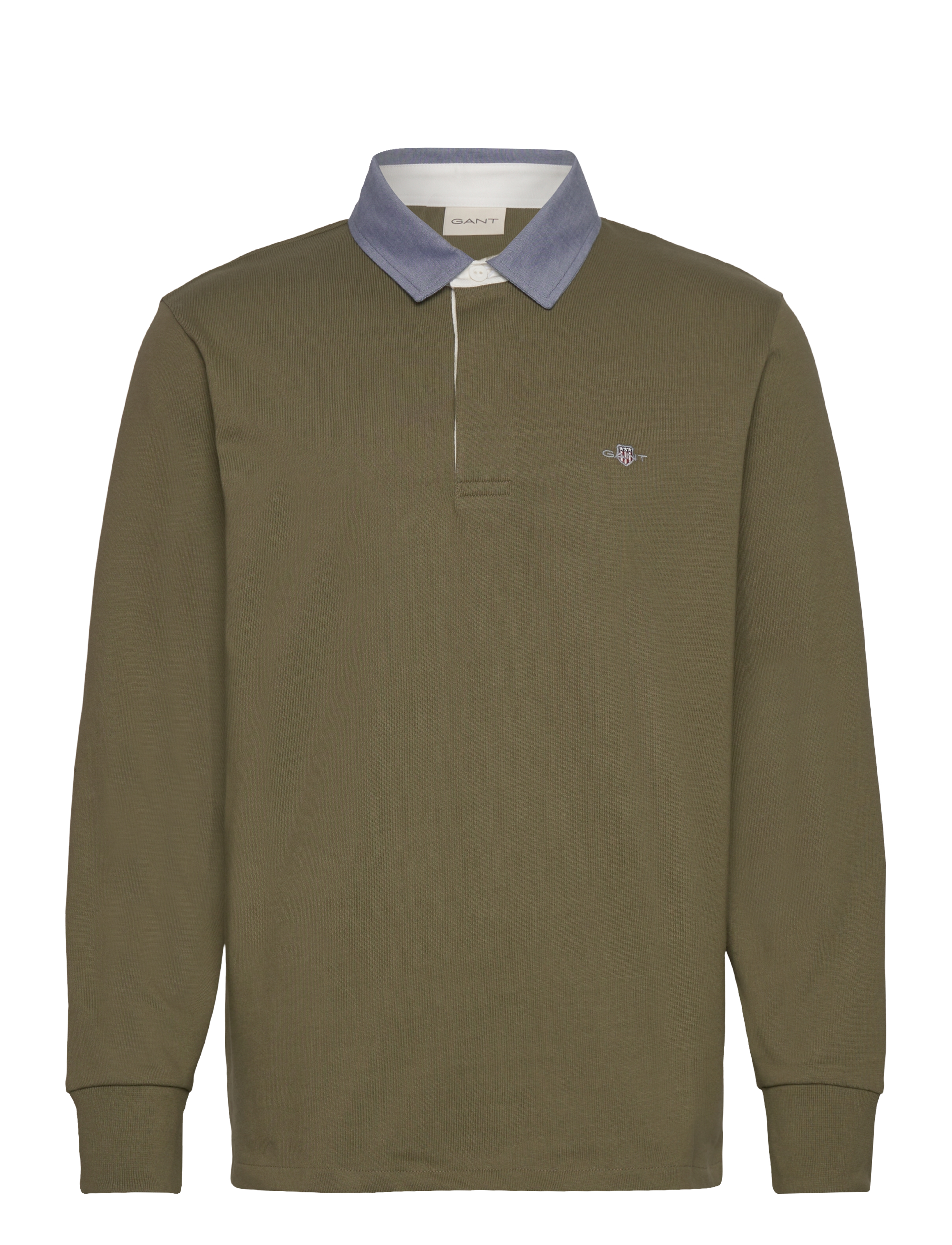 Gant Classic Heavy Rugger - Polosärgid - MOSS GREEN / khaki/green