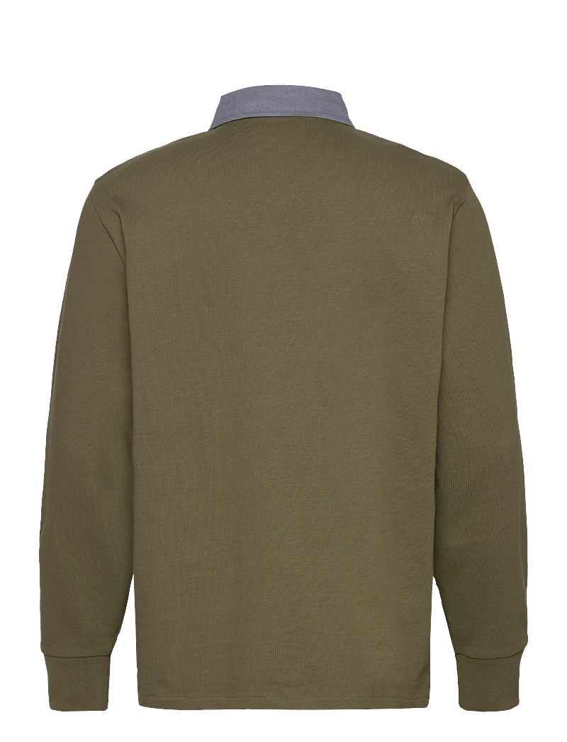 Gant - Classic Heavy Rugger - langærmede poloer - moss green - 2