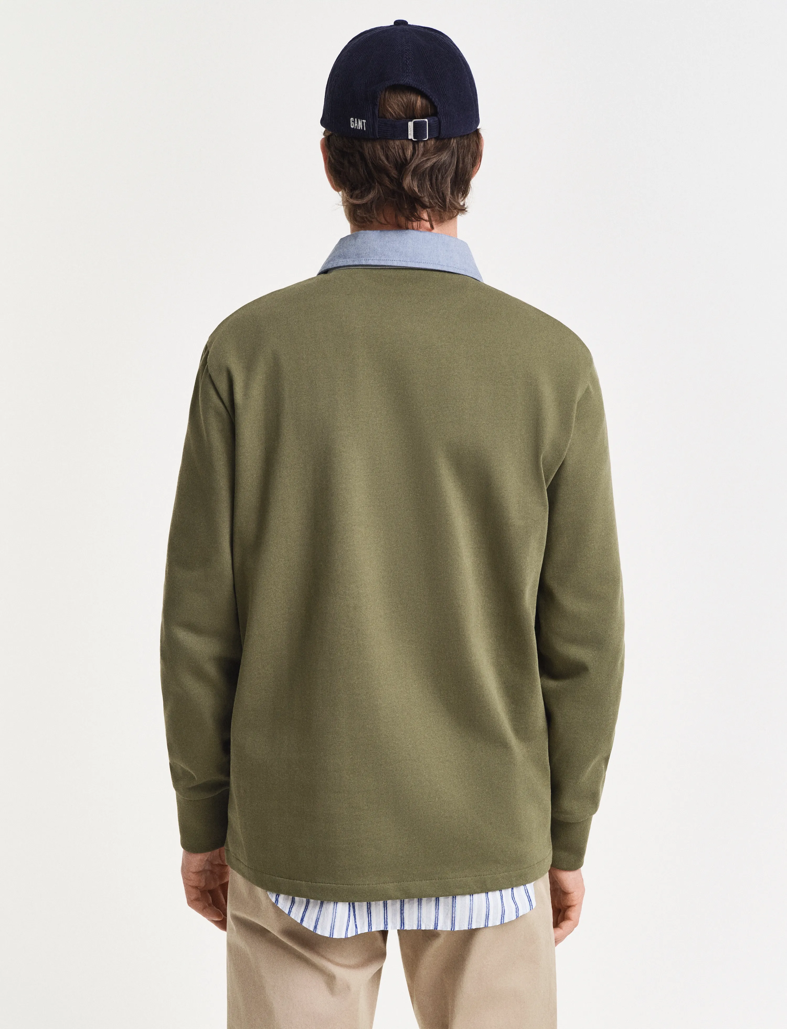 Gant - Classic Heavy Rugger - long-sleeved polos - moss green - 3