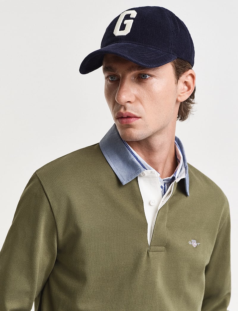 Gant - Classic Heavy Rugger - langærmede poloer - moss green - 4