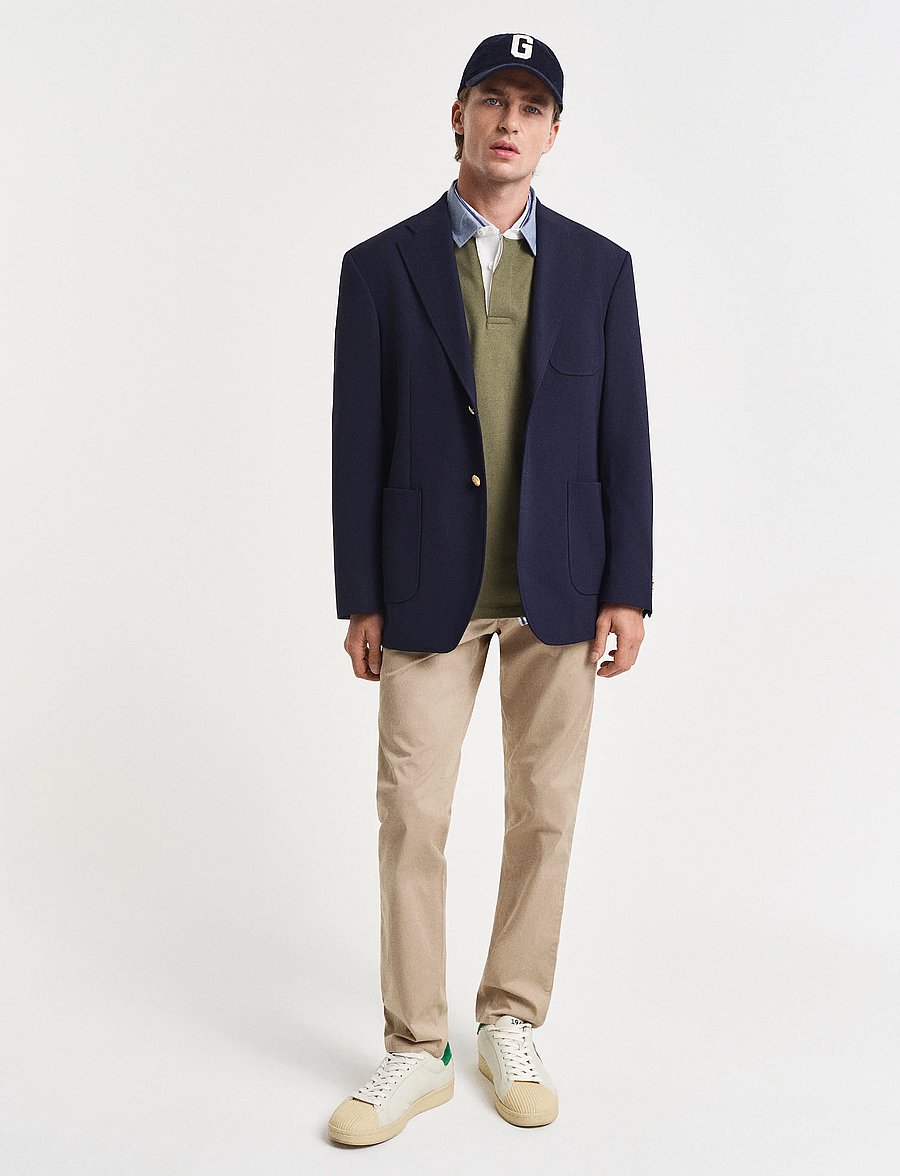Gant - Classic Heavy Rugger - long-sleeved polos - moss green - 5