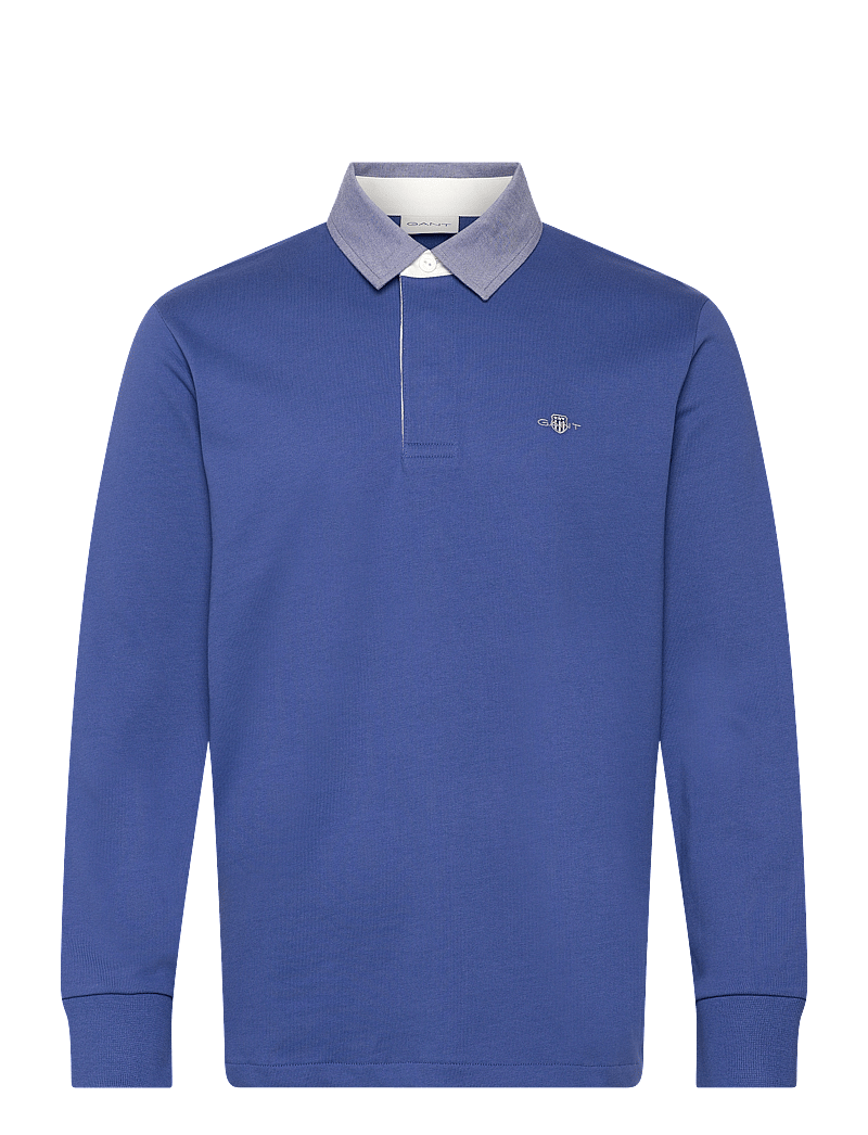 GANT - REG CHAMBRAY HEAVY RUGGER - langärmelig - rich blue - 0