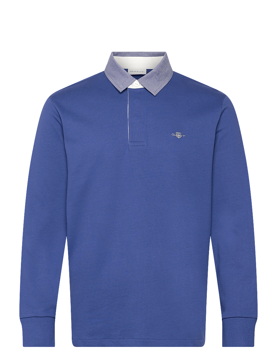 Gant - Classic Heavy Rugger - long-sleeved polos - rich blue - 0