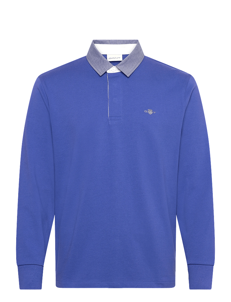 Gant - Classic Heavy Rugger - langærmede poloer - royal blue - 1