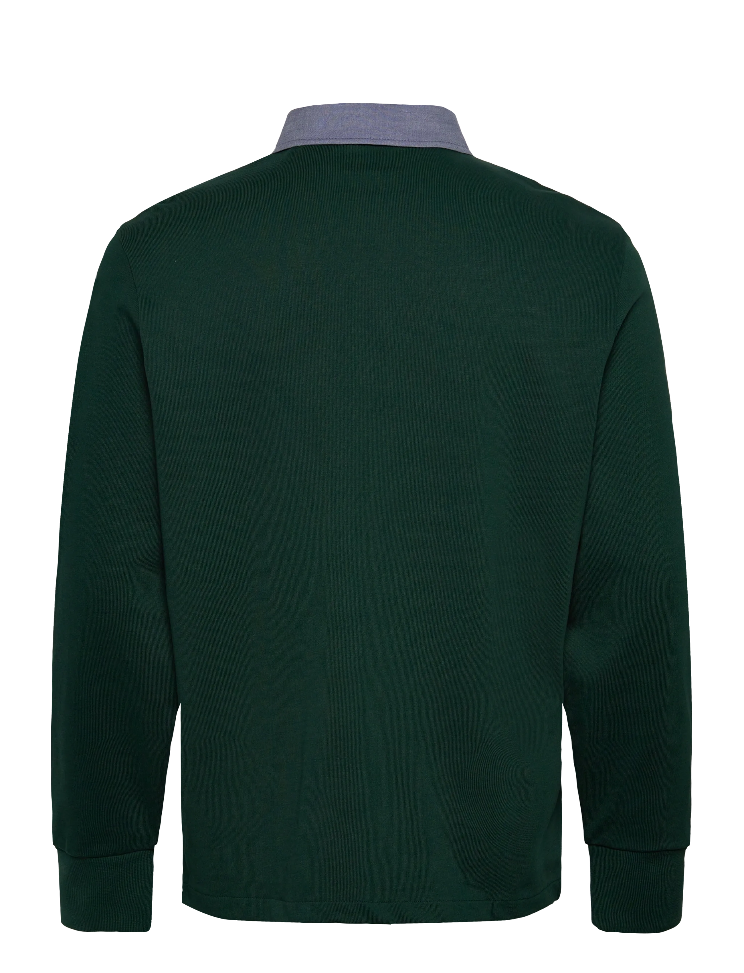 Gant - Classic Heavy Rugger - langerma pólóbolir - tartan green - 1
