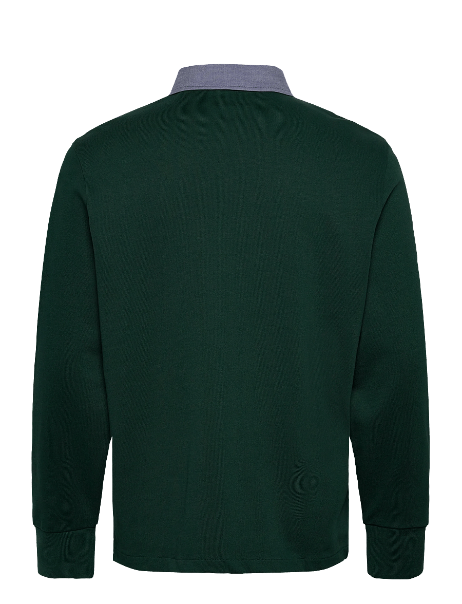 Gant - Classic Heavy Rugger - langerma pólóbolir - tartan green - 1