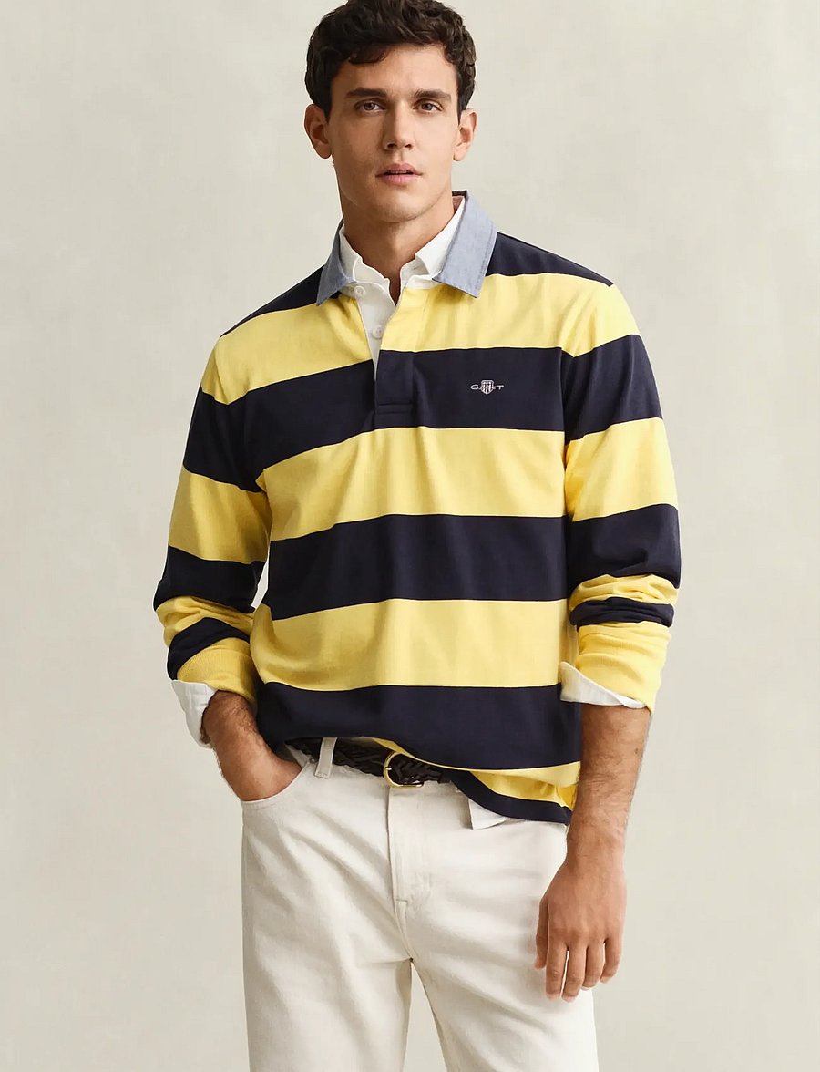 Gant - Classic Heavy Rugger - langärmelig - banana yellow - 0