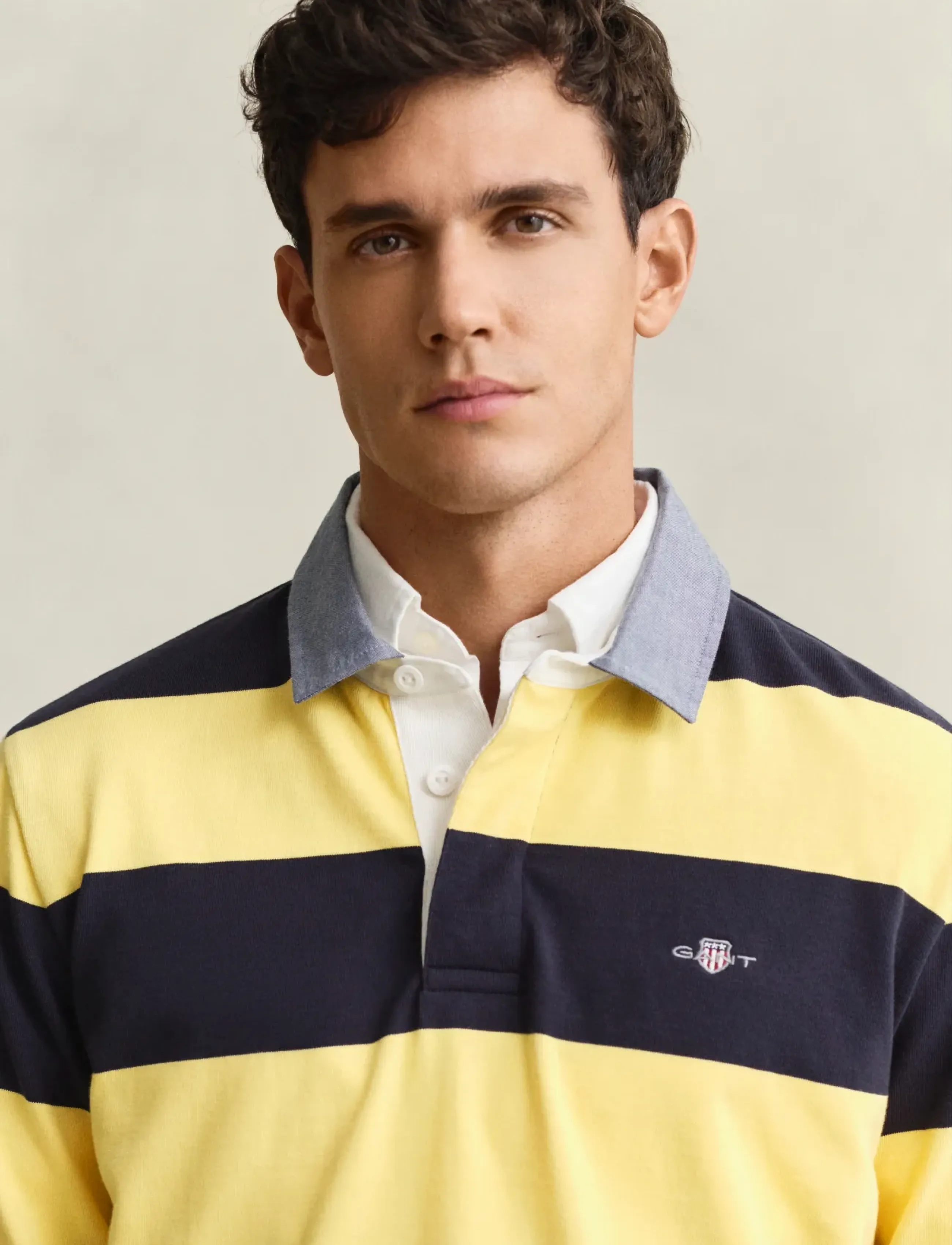 Gant - Classic Heavy Rugger - pikkade varrukatega polod - banana yellow - 3