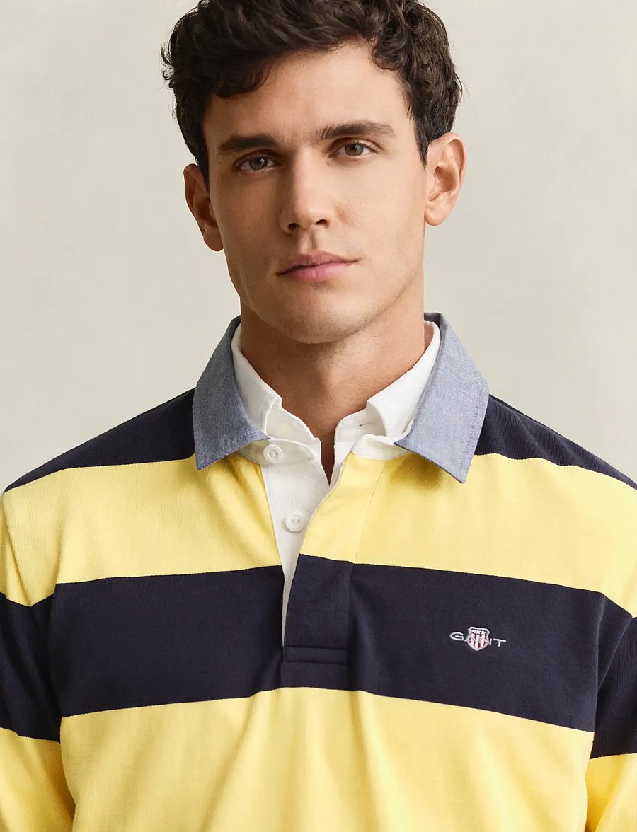 Gant - Classic Heavy Rugger - langärmelig - banana yellow - 3