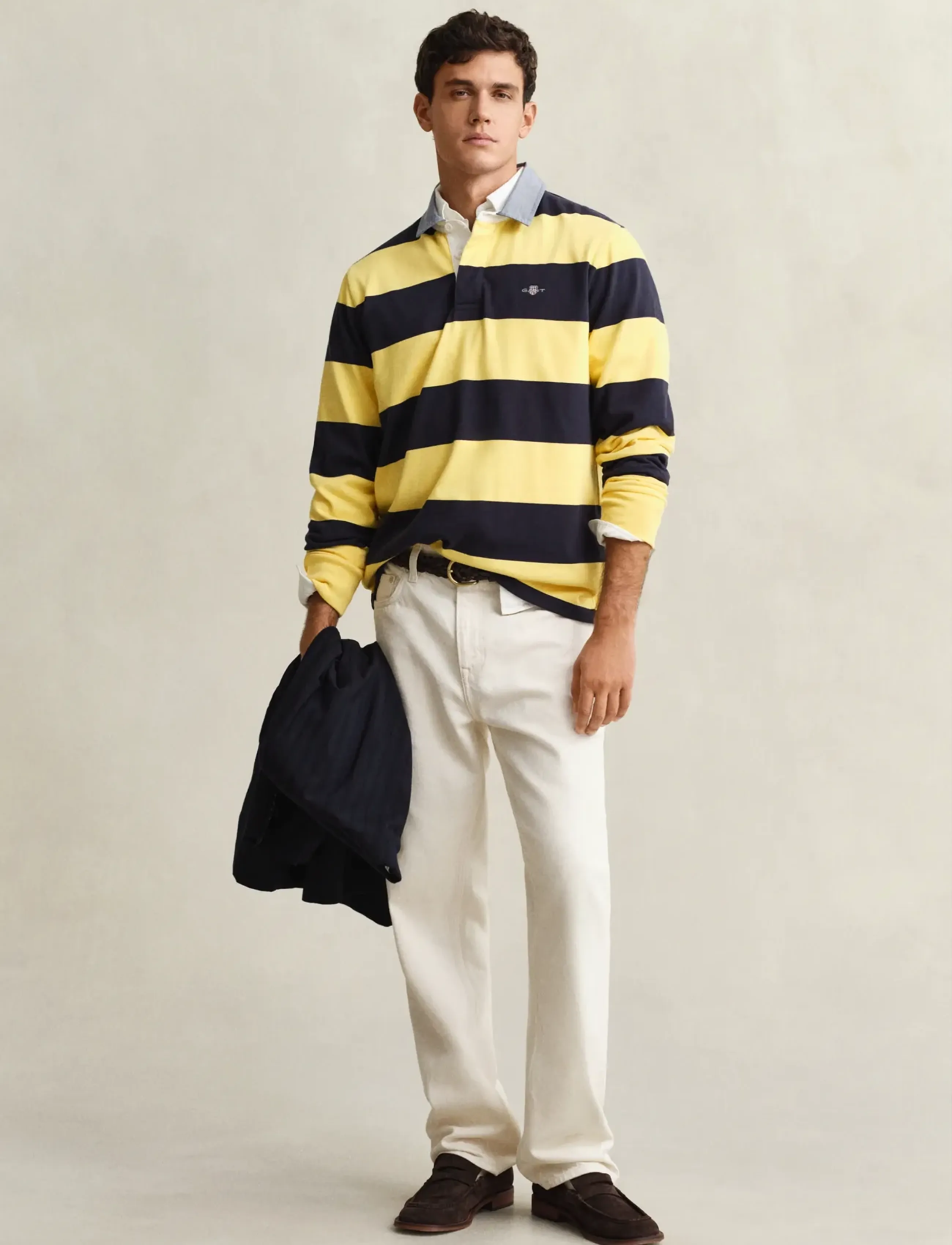 Gant - Classic Heavy Rugger - pikkade varrukatega polod - banana yellow - 4