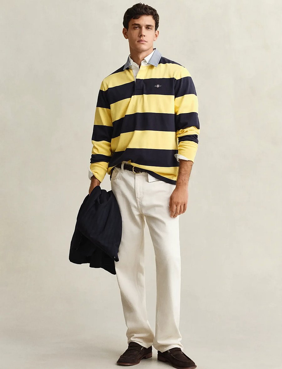 Gant - Classic Heavy Rugger - langärmelig - banana yellow - 4