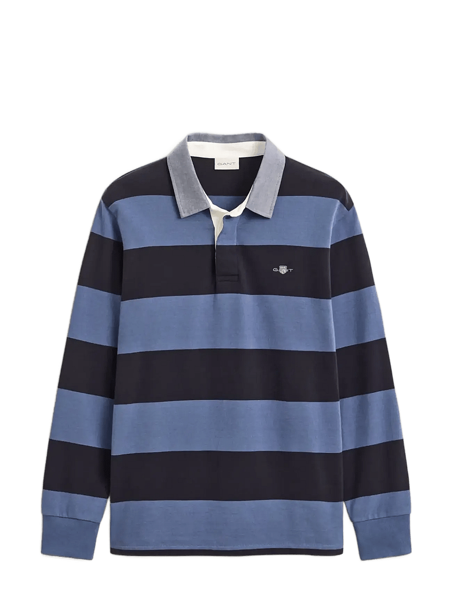 Gant - Classic Heavy Rugger - langærmede poloer - blue horizon - 1