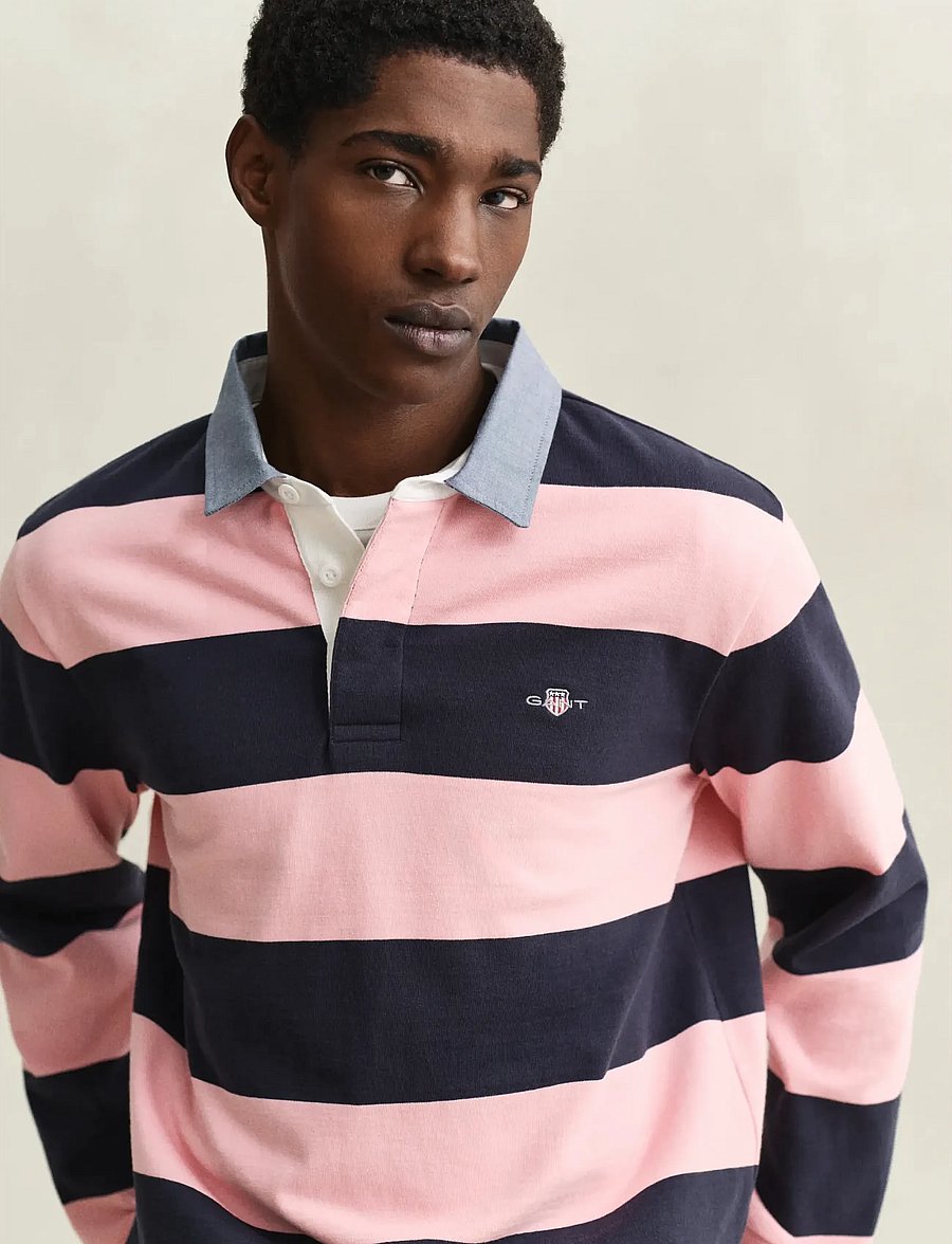 Gant - Classic Heavy Rugger - long-sleeved polos - bubbelgum pink - 3
