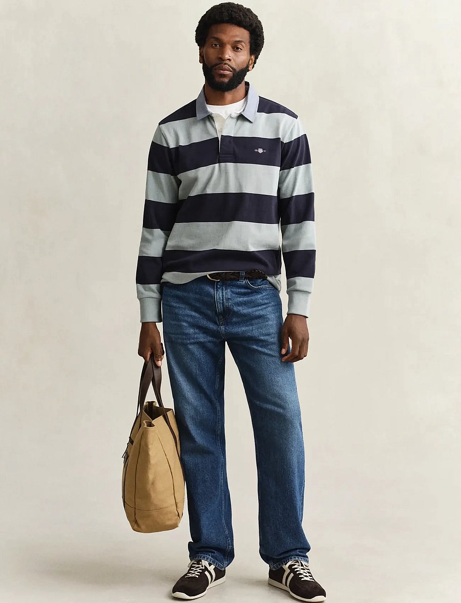 Gant - Classic Heavy Rugger - pikkade varrukatega polod - ceramic grey - 4