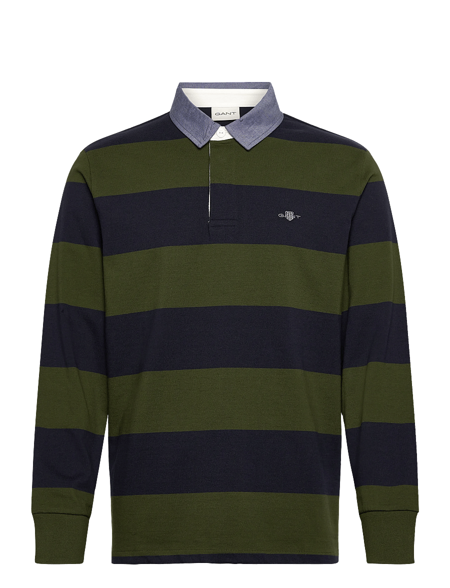 Gant - Classic Heavy Rugger - langærmede poloer - country green - 0