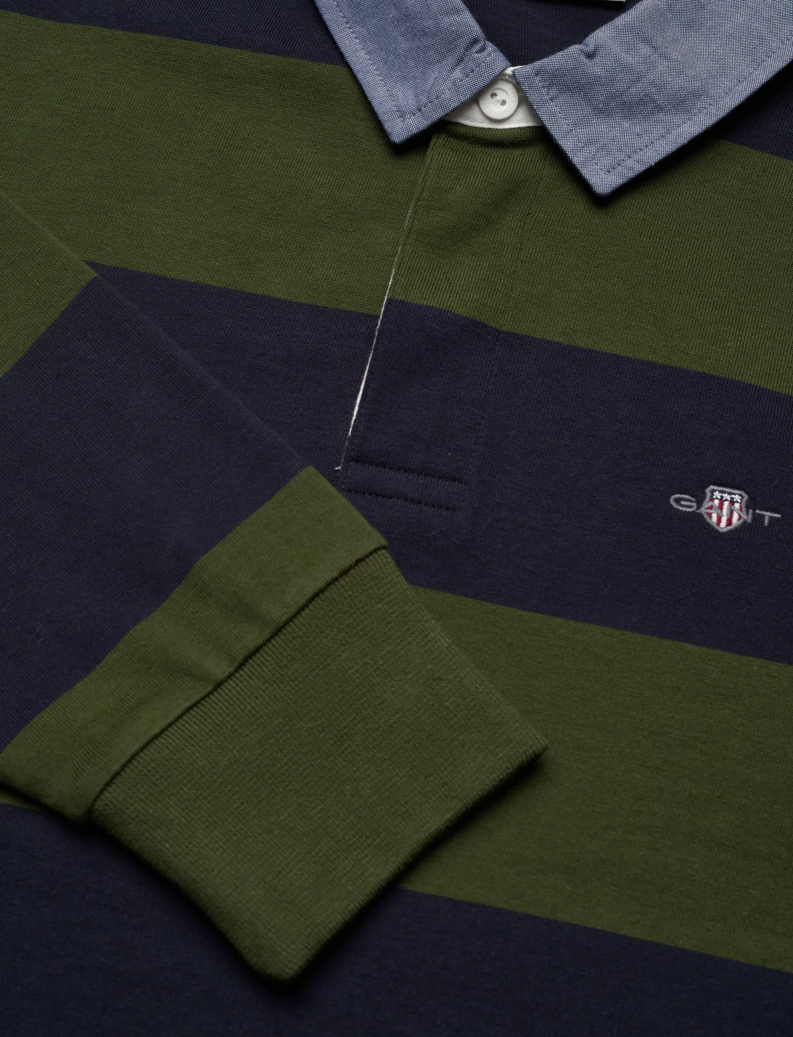 Gant - Classic Heavy Rugger - polo marškinėliai ilgomis rankovėmis - country green - 2