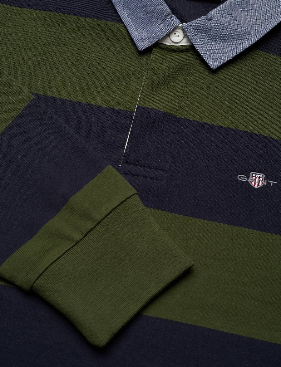 Gant - Classic Heavy Rugger - langærmede poloer - country green - 2