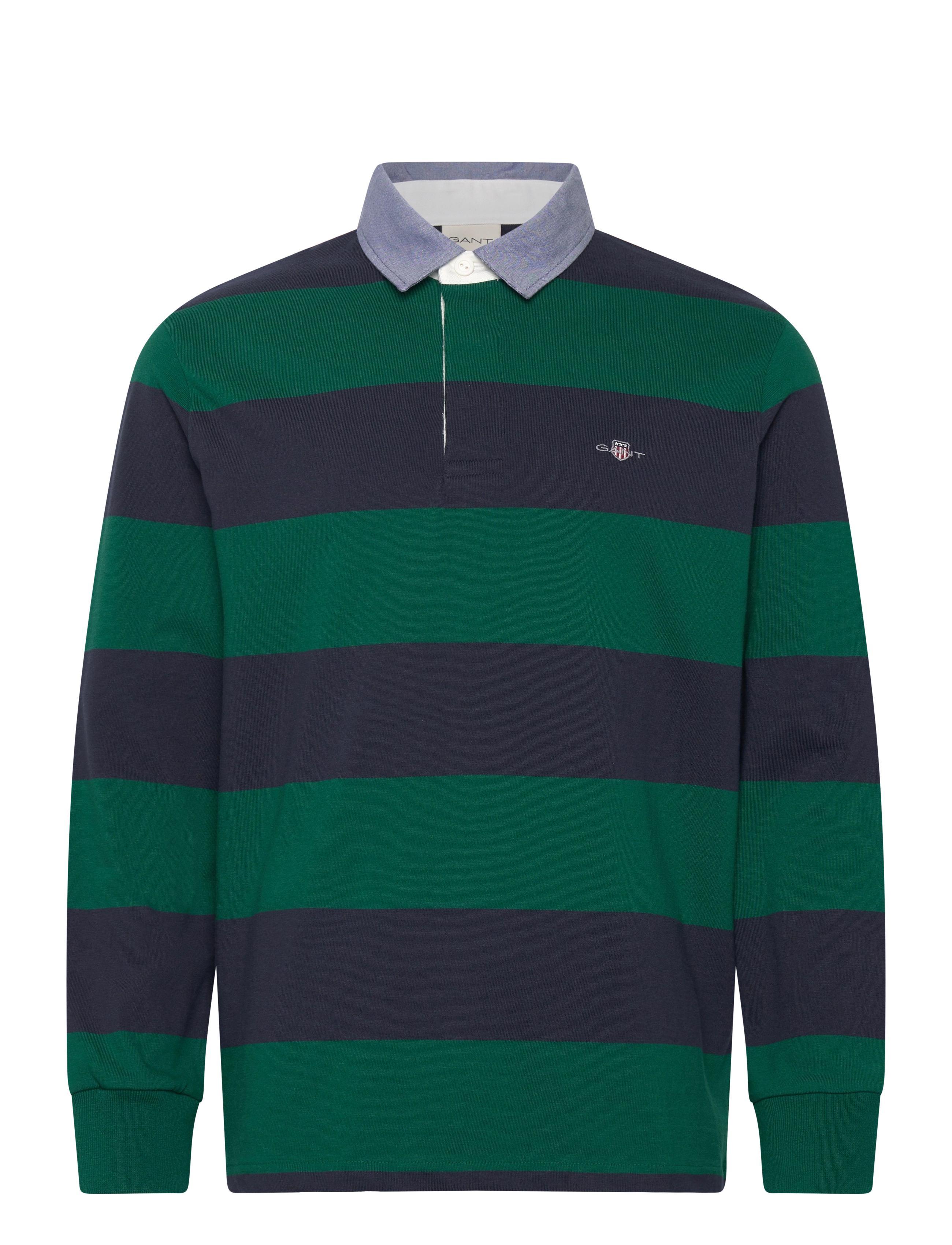 Gant Classic Heavy Rugger - Gant - DEEP FOREST GREEN / navy