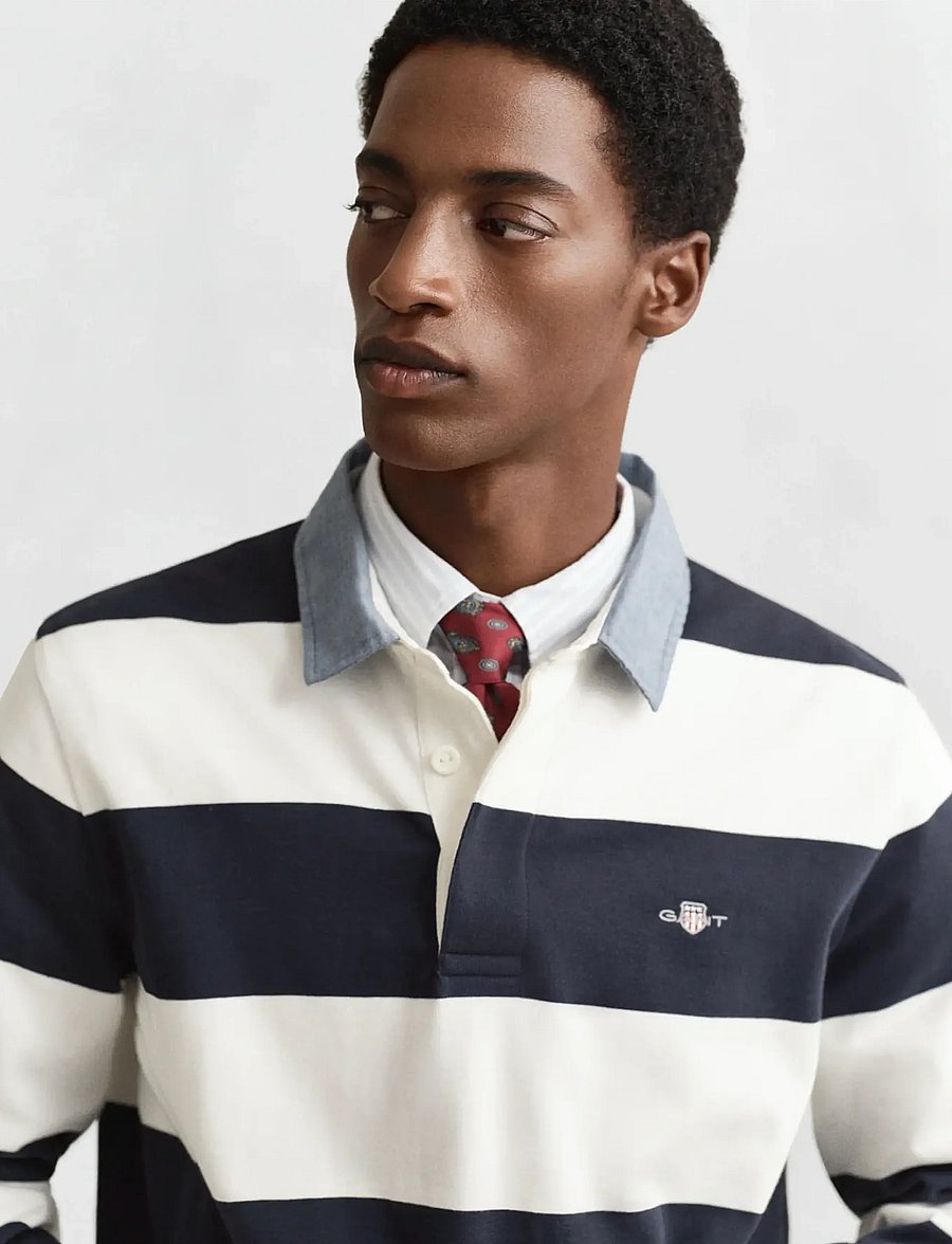 Gant - Classic Heavy Rugger - långärmade pikéer - eggshell - 4