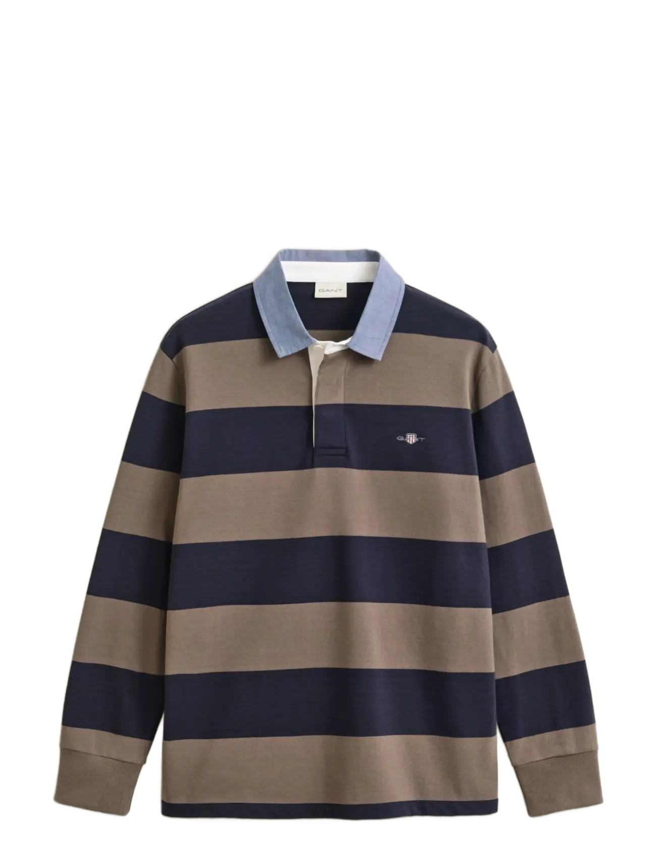 Gant - Classic Heavy Rugger - long-sleeved polos - faded taupe - 1