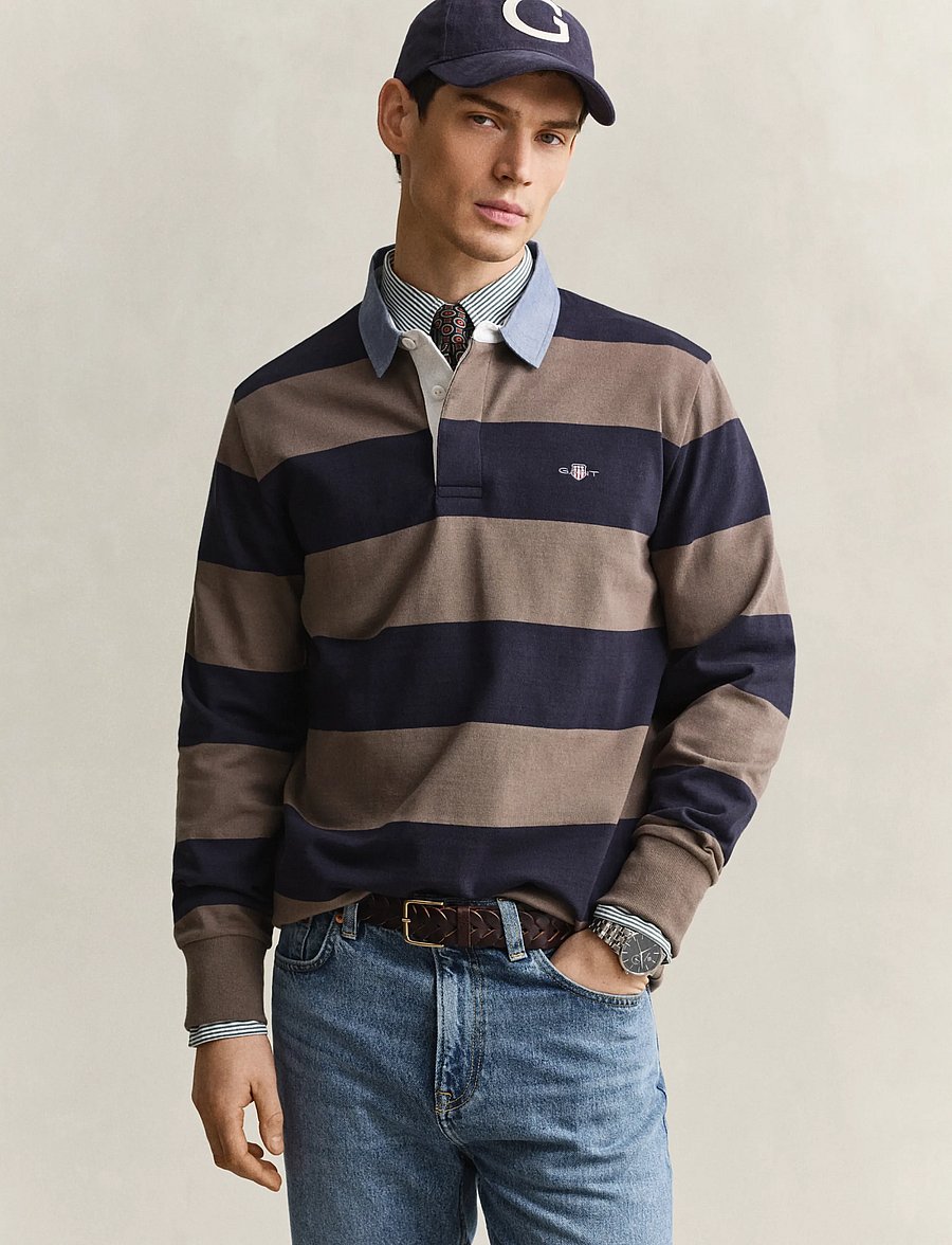 Gant - Classic Heavy Rugger - langärmelig - faded taupe - 0