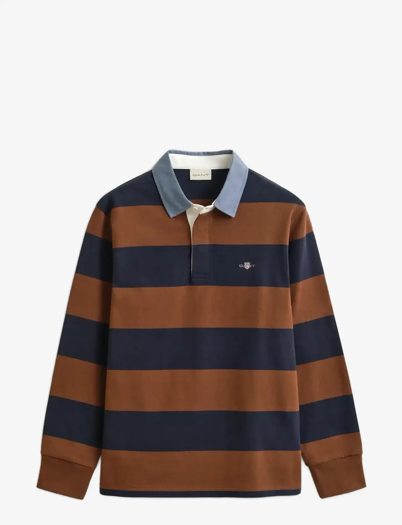 Gant - Classic Heavy Rugger - pikkade varrukatega polod - mahogany brown - 1