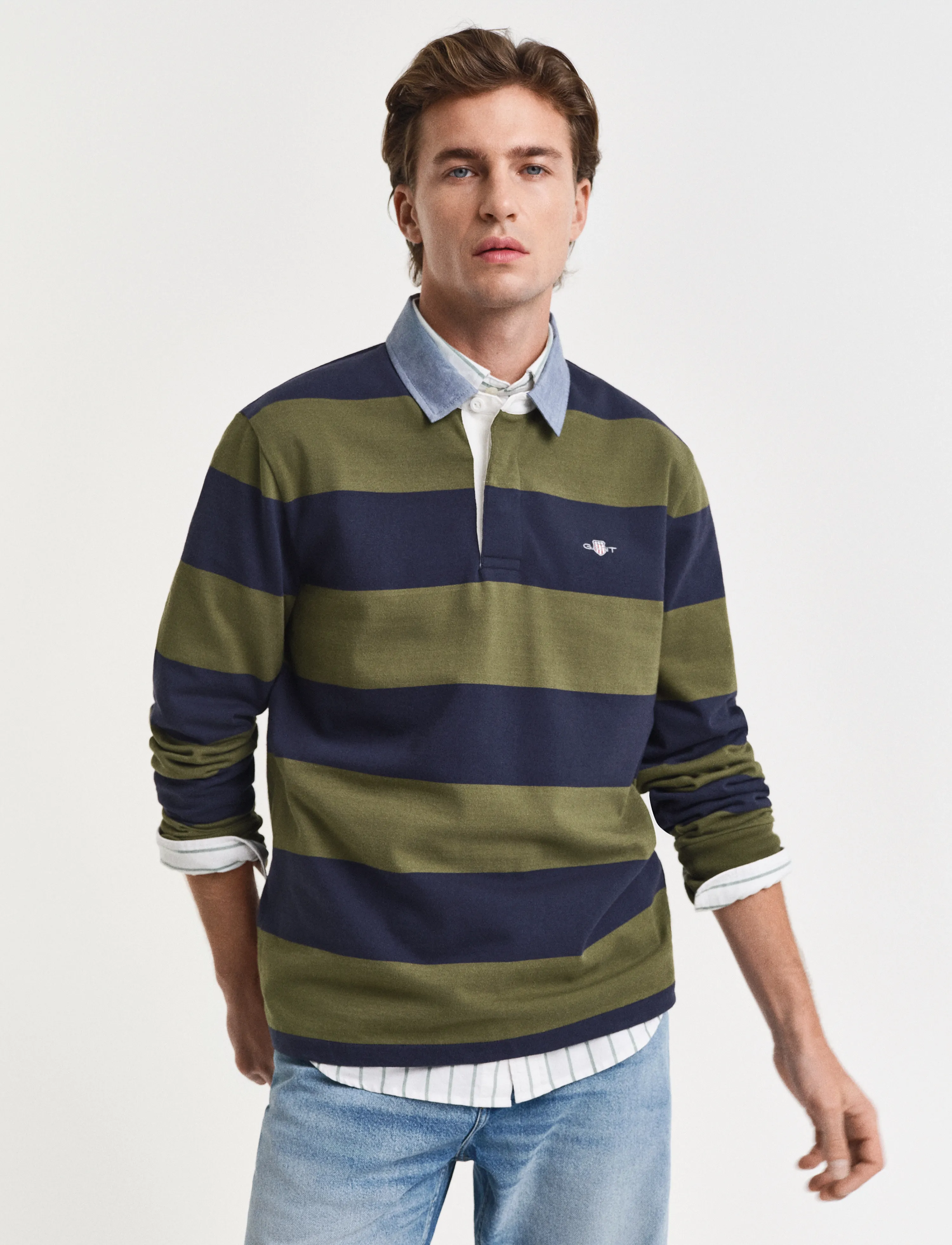 Gant Classic Heavy Rugger - Gant - MOSS GREEN / khaki/green