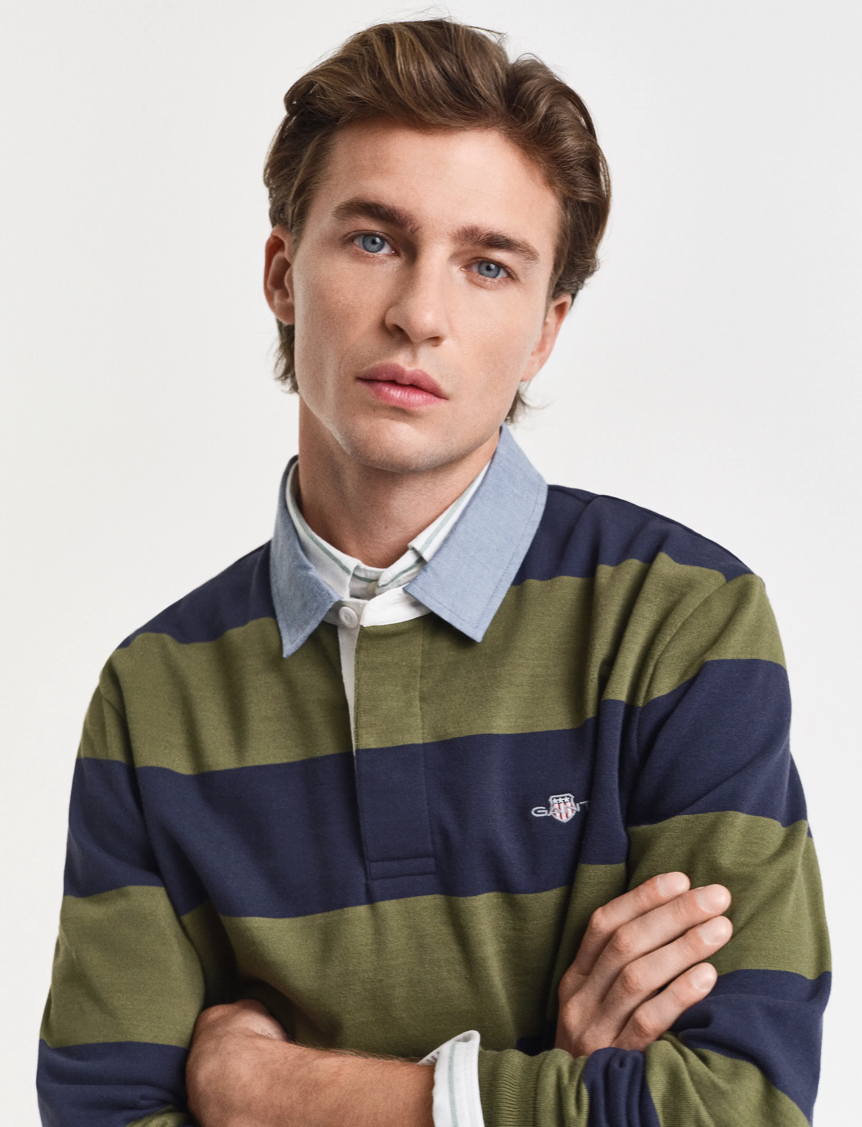 Gant - Classic Heavy Rugger - long-sleeved polos - moss green - 3