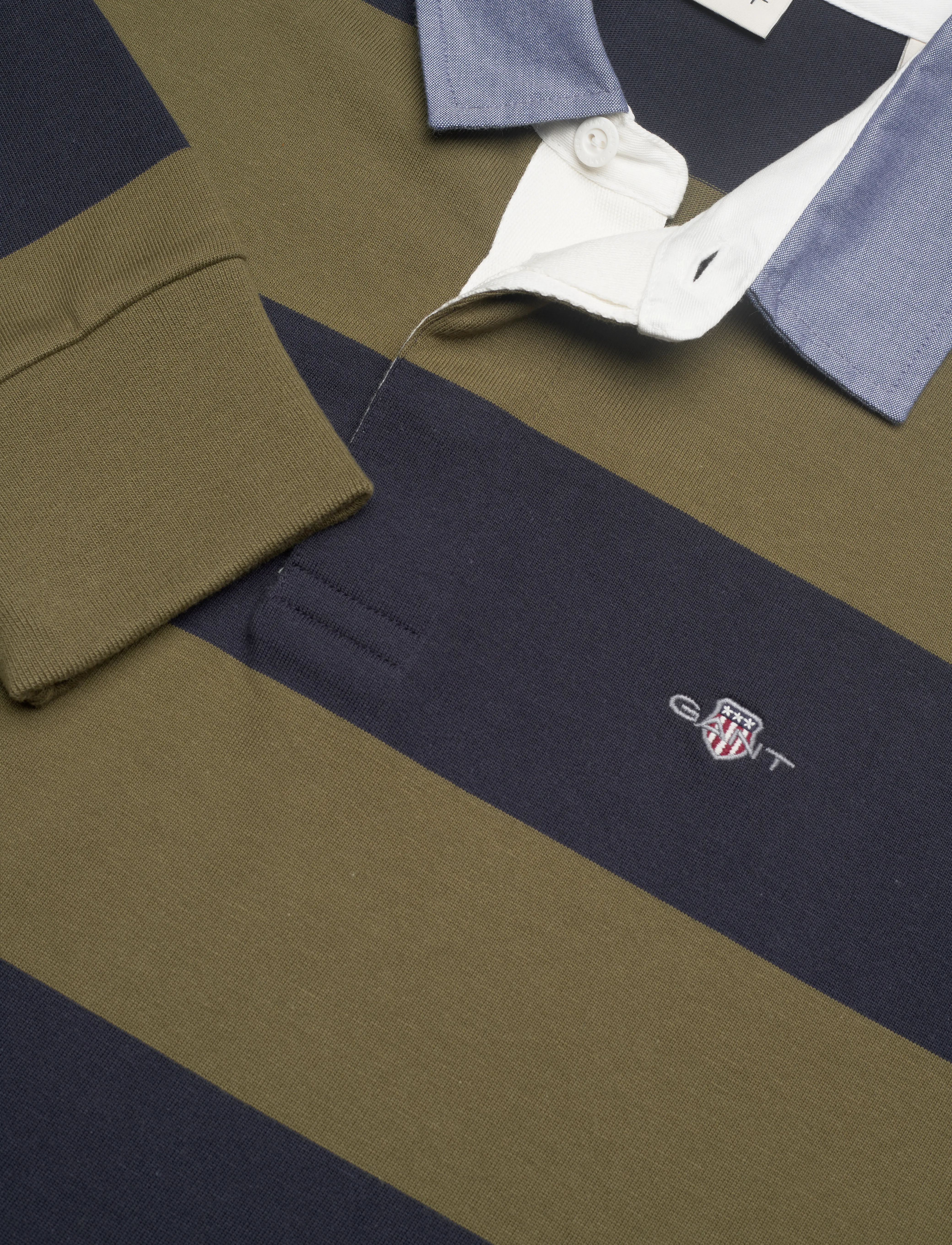 Gant - Classic Heavy Rugger - long-sleeved polos - moss green - 4