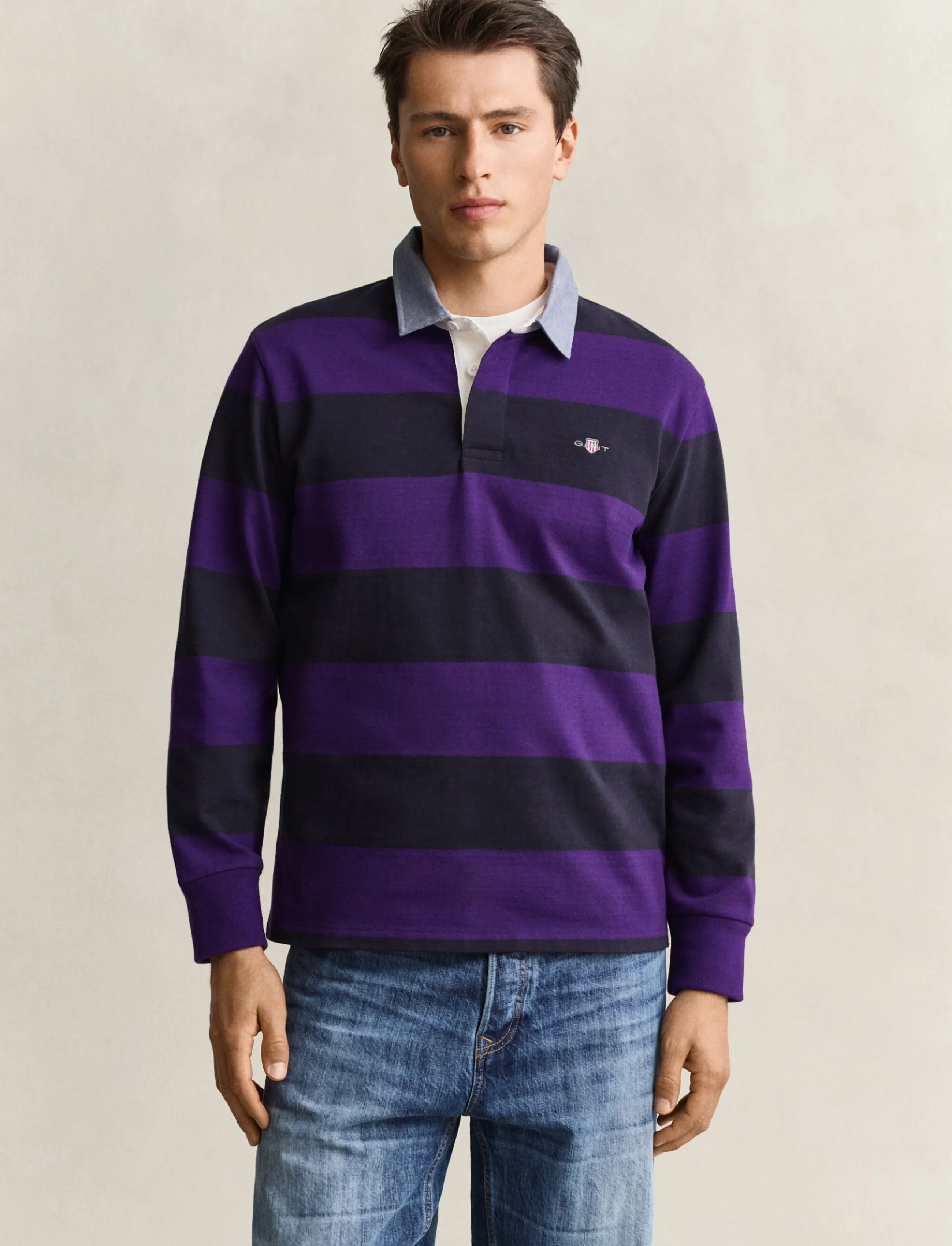 Gant Classic Heavy Rugger - Kleidung - PANSY PURPLE / purple