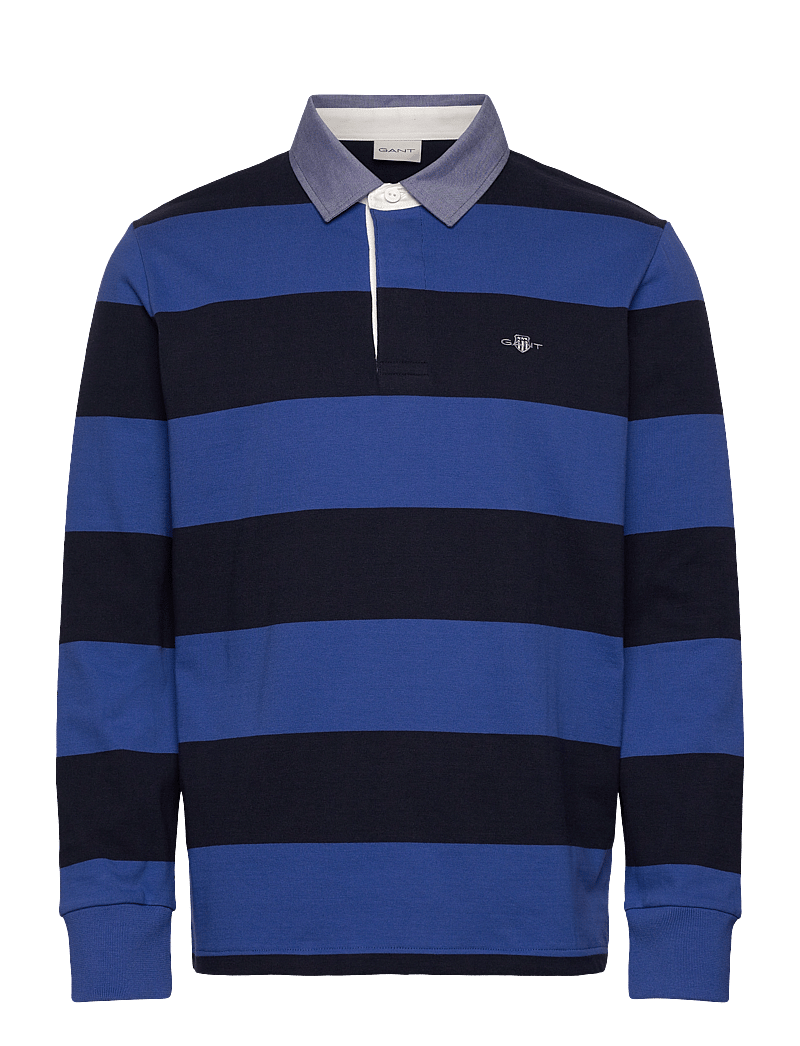 GANT - REG CHAMBRAY STRIPE HEAVY RUGGER - langärmelig - rich blue - 1