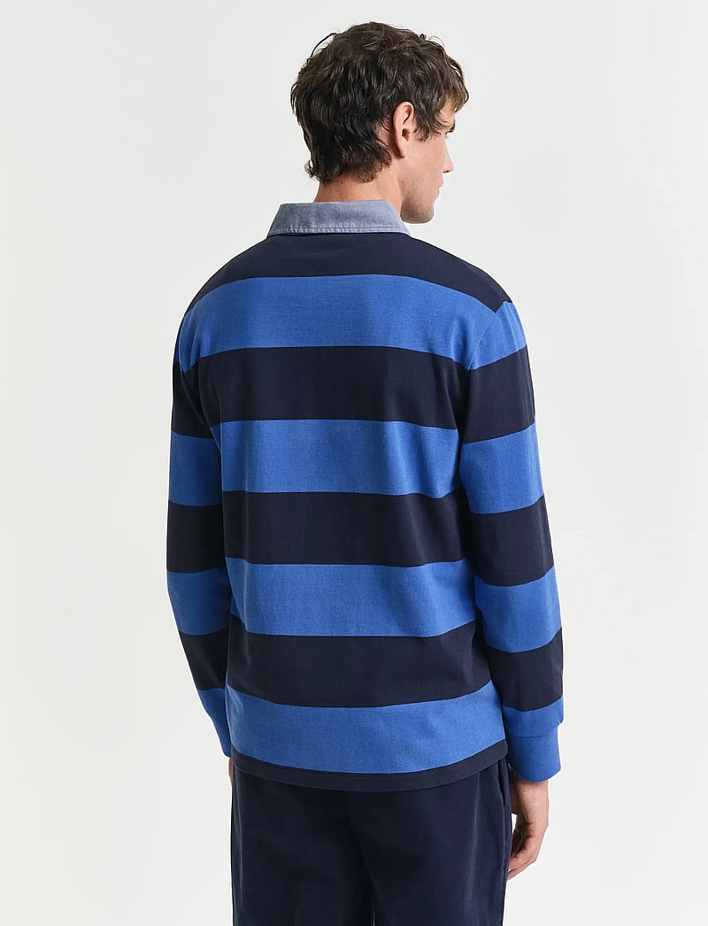 GANT - REG CHAMBRAY STRIPE HEAVY RUGGER - langärmelig - rich blue - 3