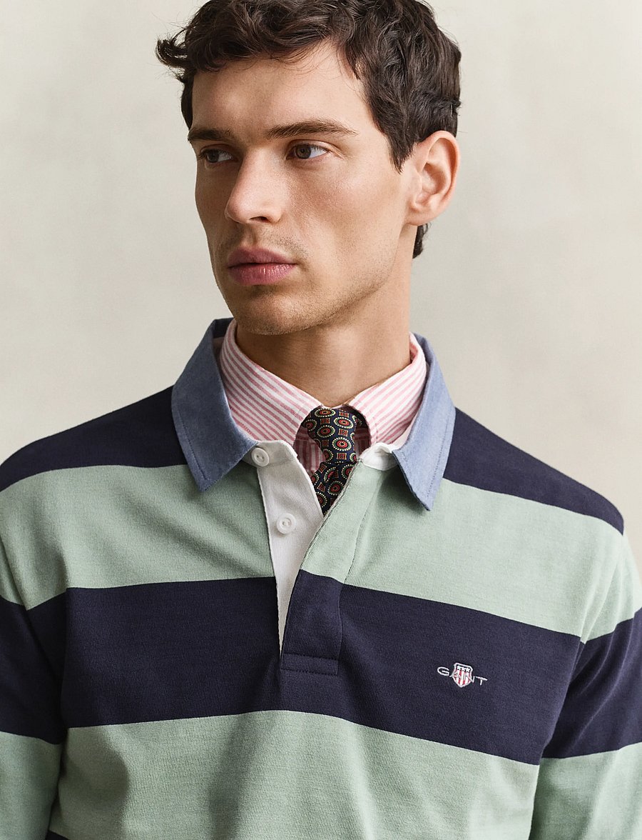 Gant - Classic Heavy Rugger - långärmade pikéer - surplus mint - 3